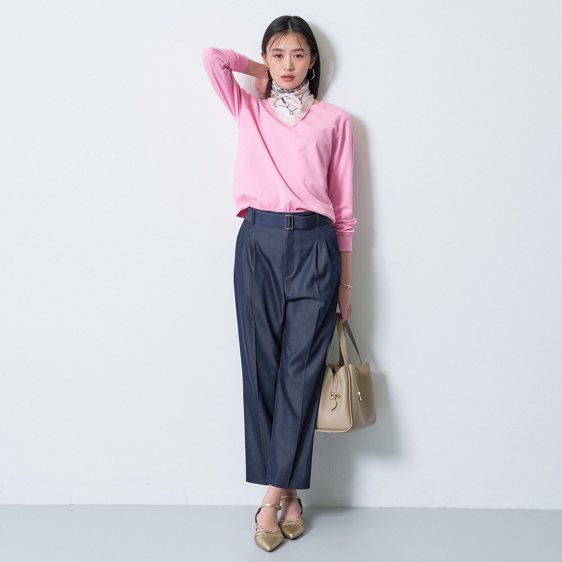 INDIVI「【洗える／アンサンブル可能】ドルマンスリーブニット」|ニット・セーター|