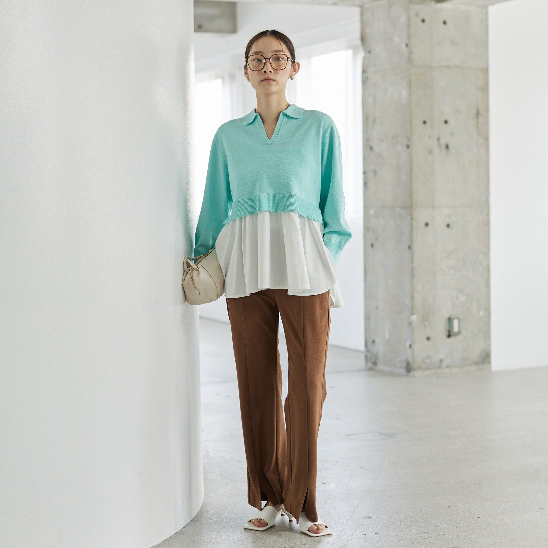 GALLEST「ペプラムドッキングニット」|ニット・セーター|