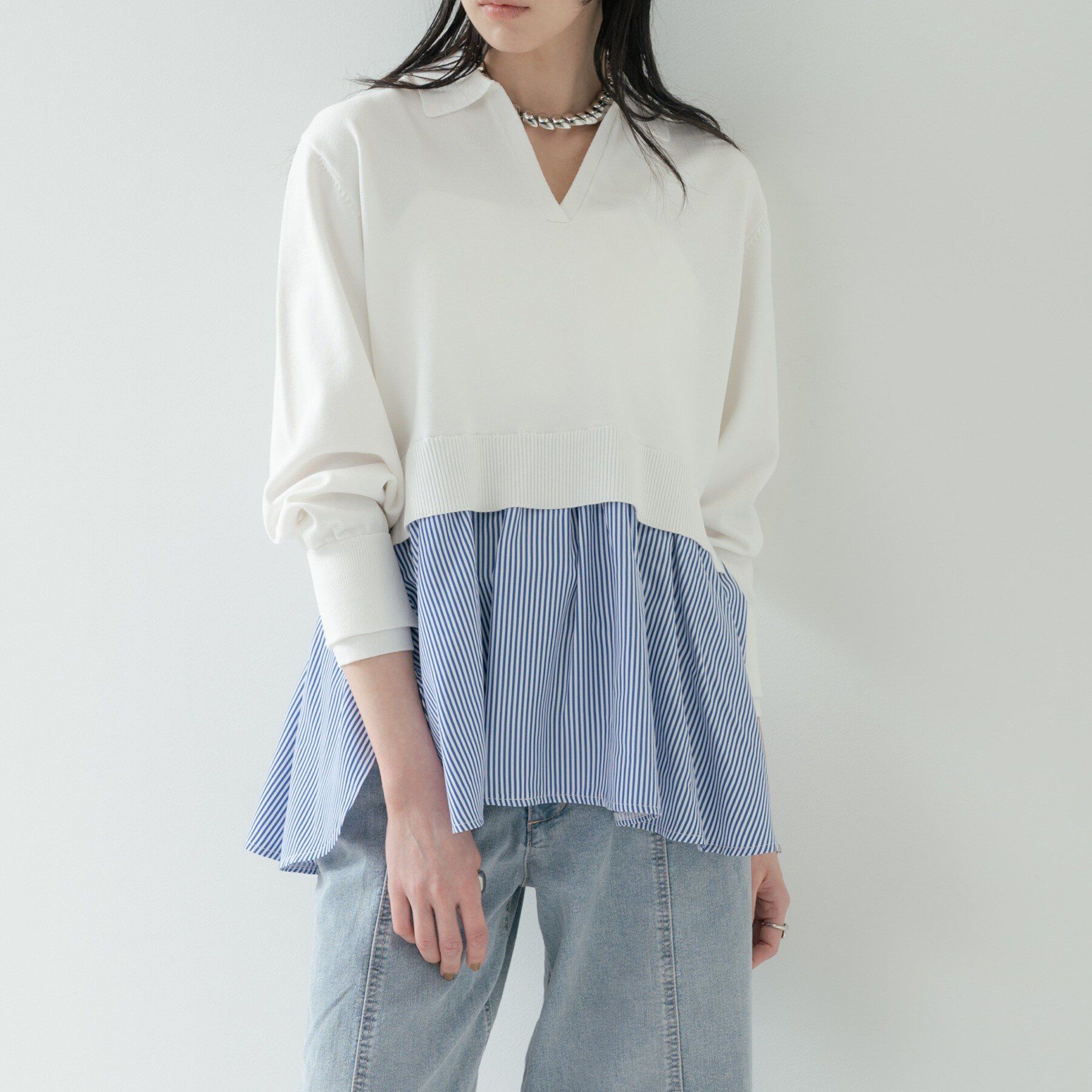 GALLEST「ペプラムドッキングニット」|ニット・セーター|