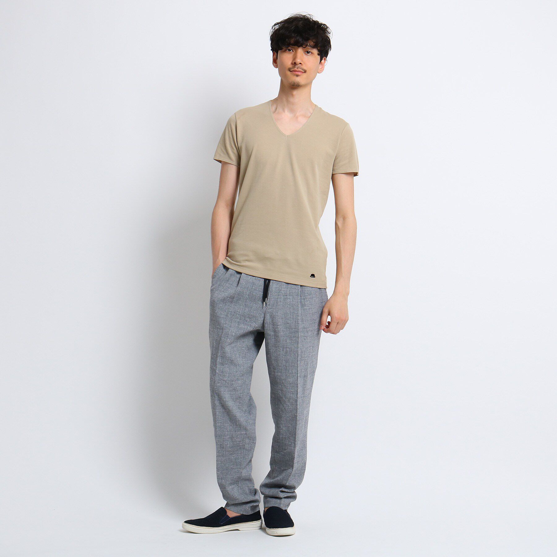 TAKEO KIKUCHI「汗染み防止インナーシャツ[ メンズ 吸水速乾]」|Tシャツ・カットソー|