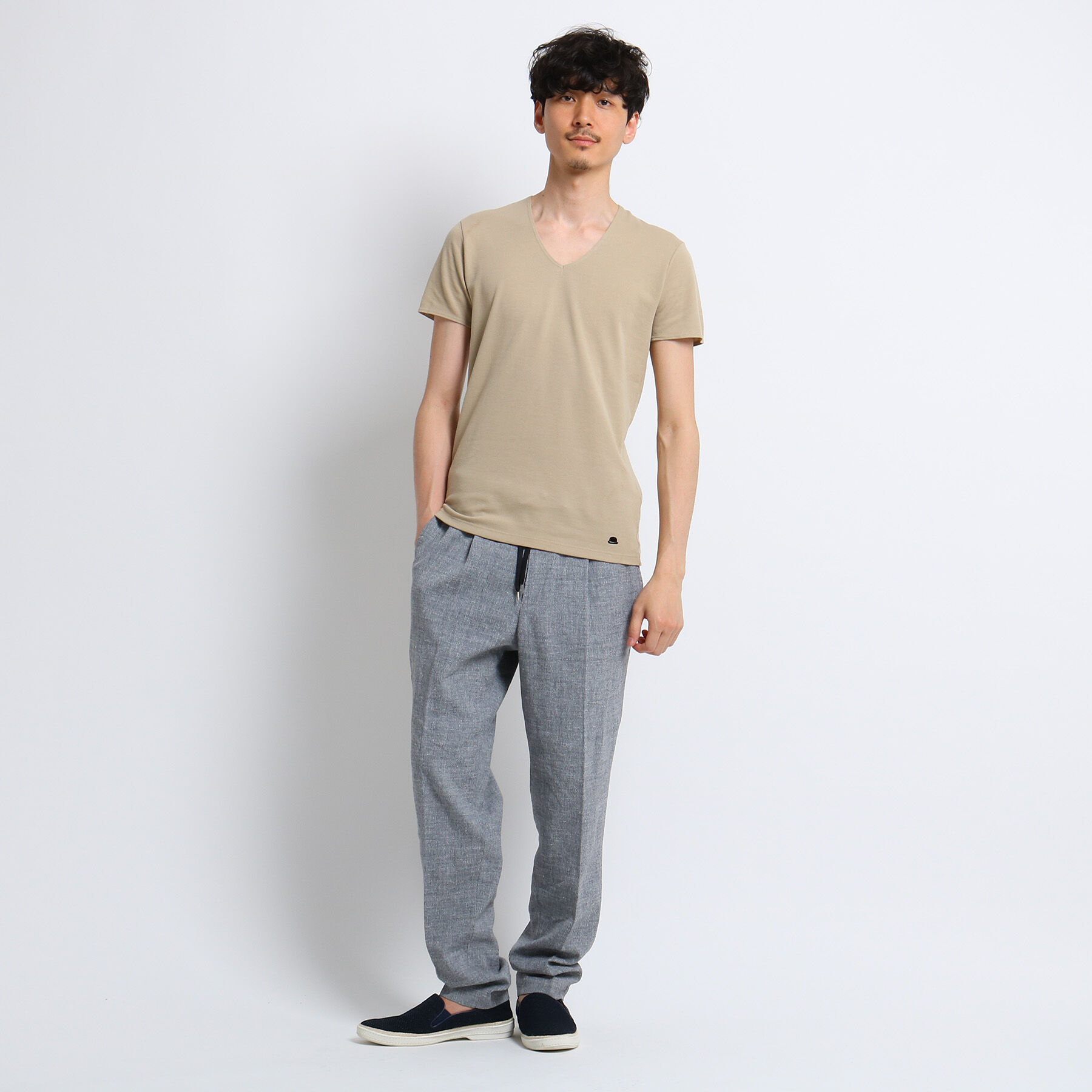 TAKEO KIKUCHI「汗染み防止インナーシャツ[ メンズ 吸水速乾]」|Tシャツ・カットソー|