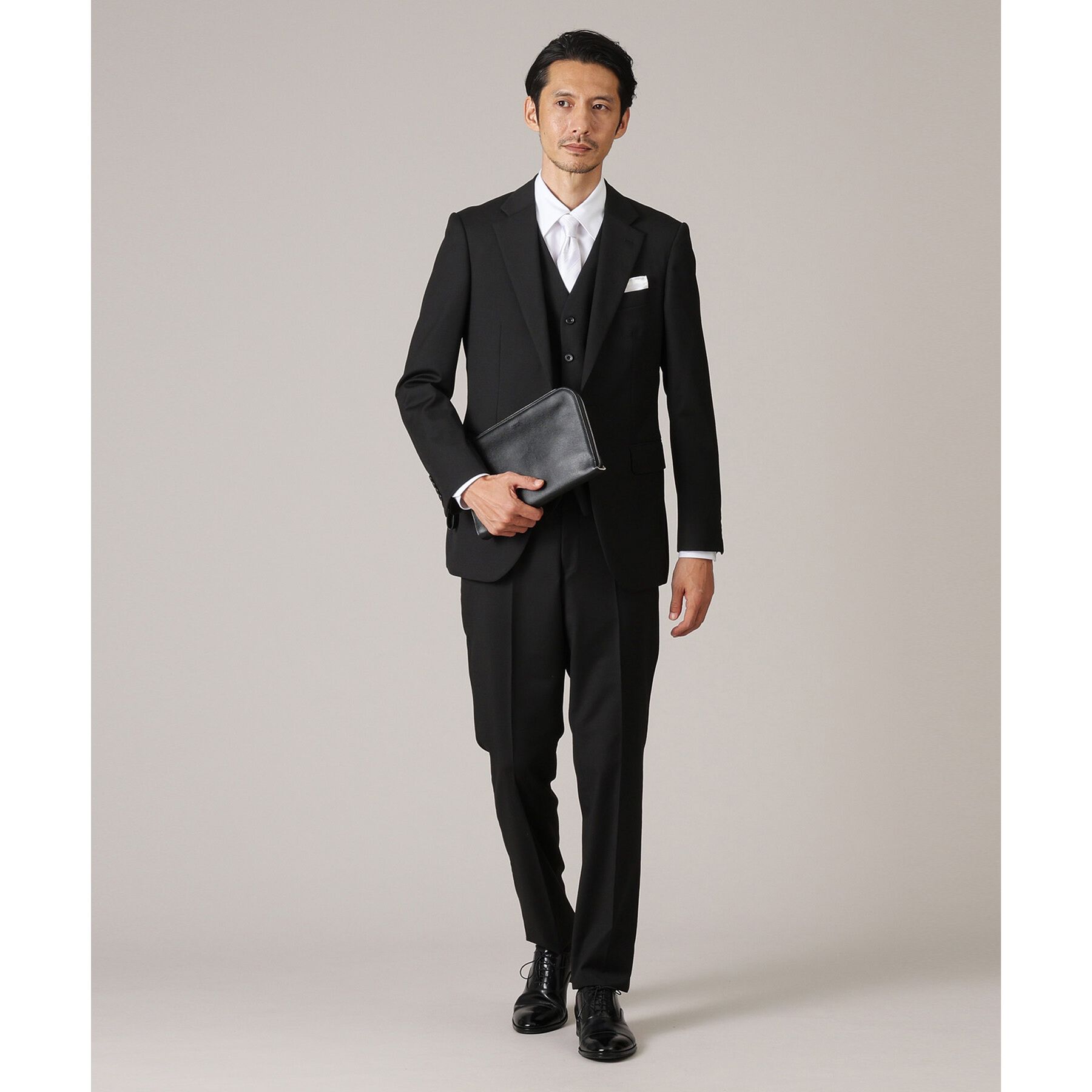 TAKEO KIKUCHI「【ベーシック】レザー クラッチバッグ」|クラッチバッグ|