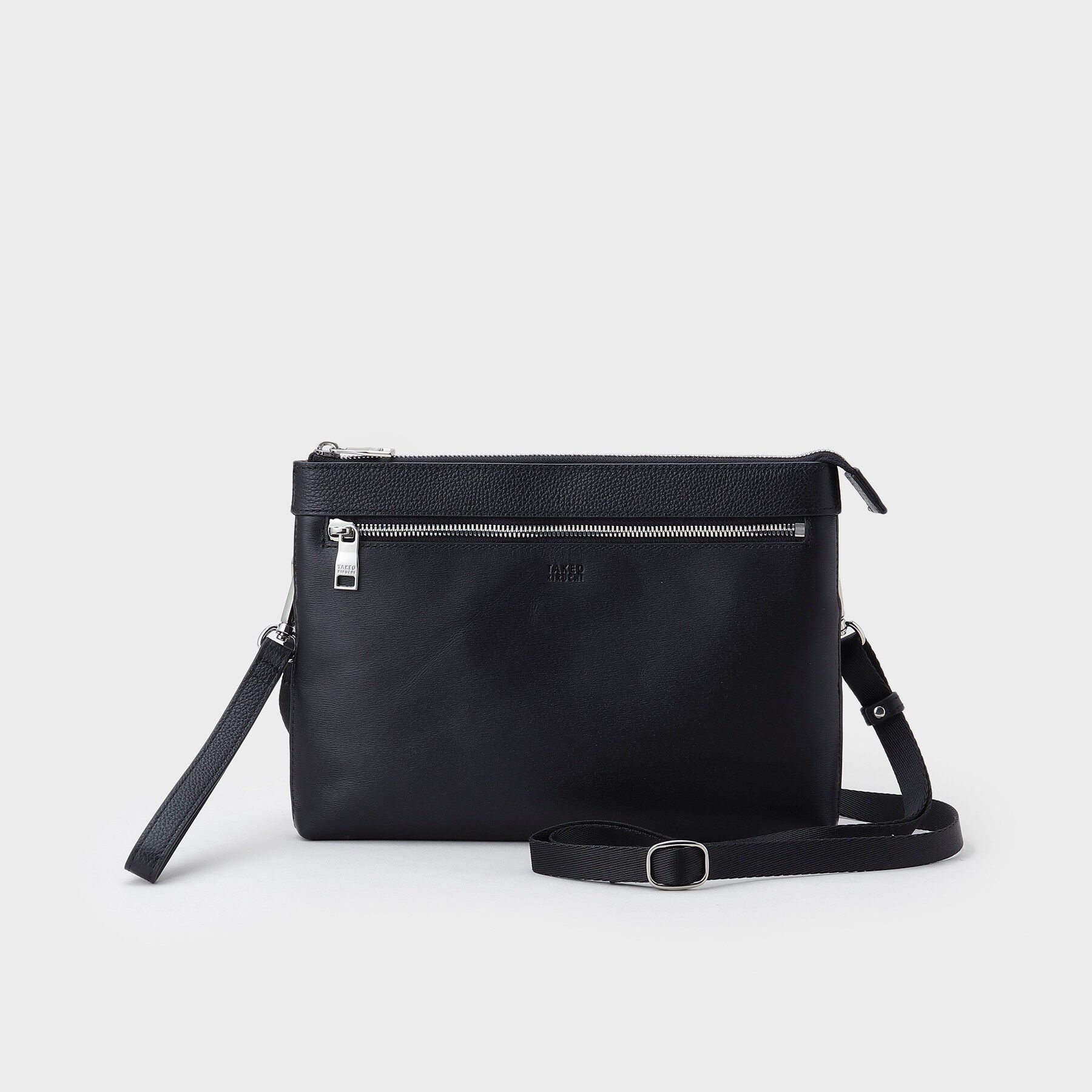 TAKEO KIKUCHI「レザー2WAYクラッチバッグ」|クラッチバッグ|ブラック(019)