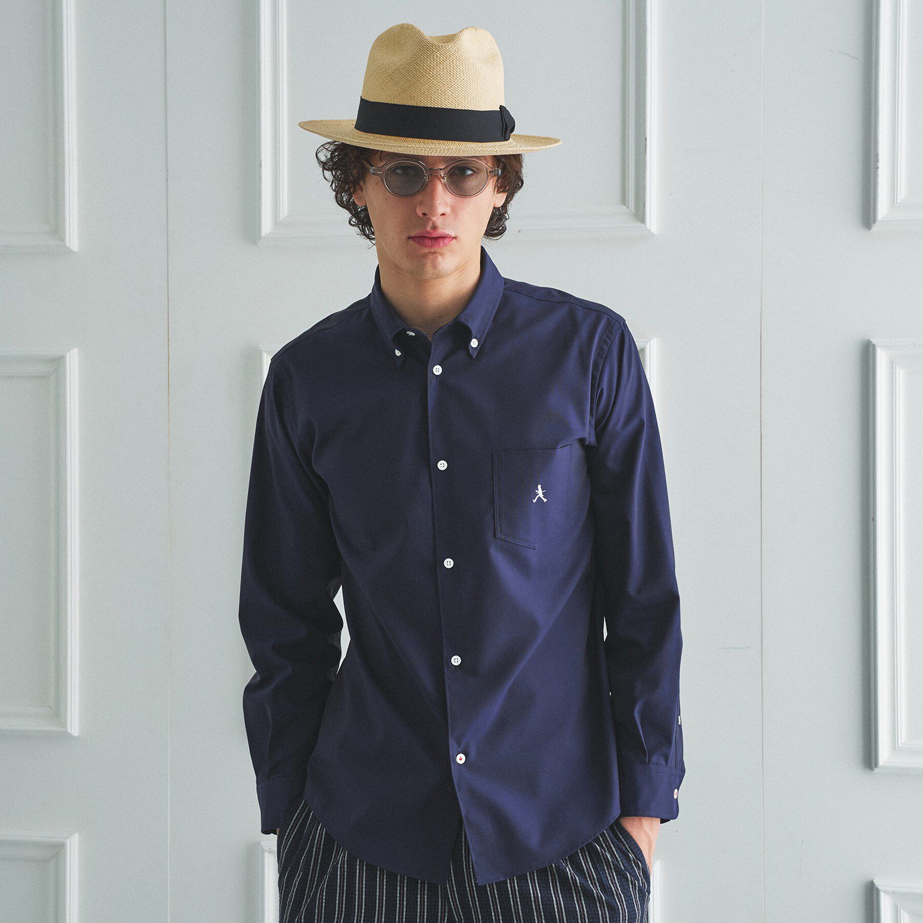 TAKEO KIKUCHI「【BOWLER HAT LABEL】ボーラーハットウォーカー刺繍 ボタンダウンシャツ」|シャツ・ブラウス|