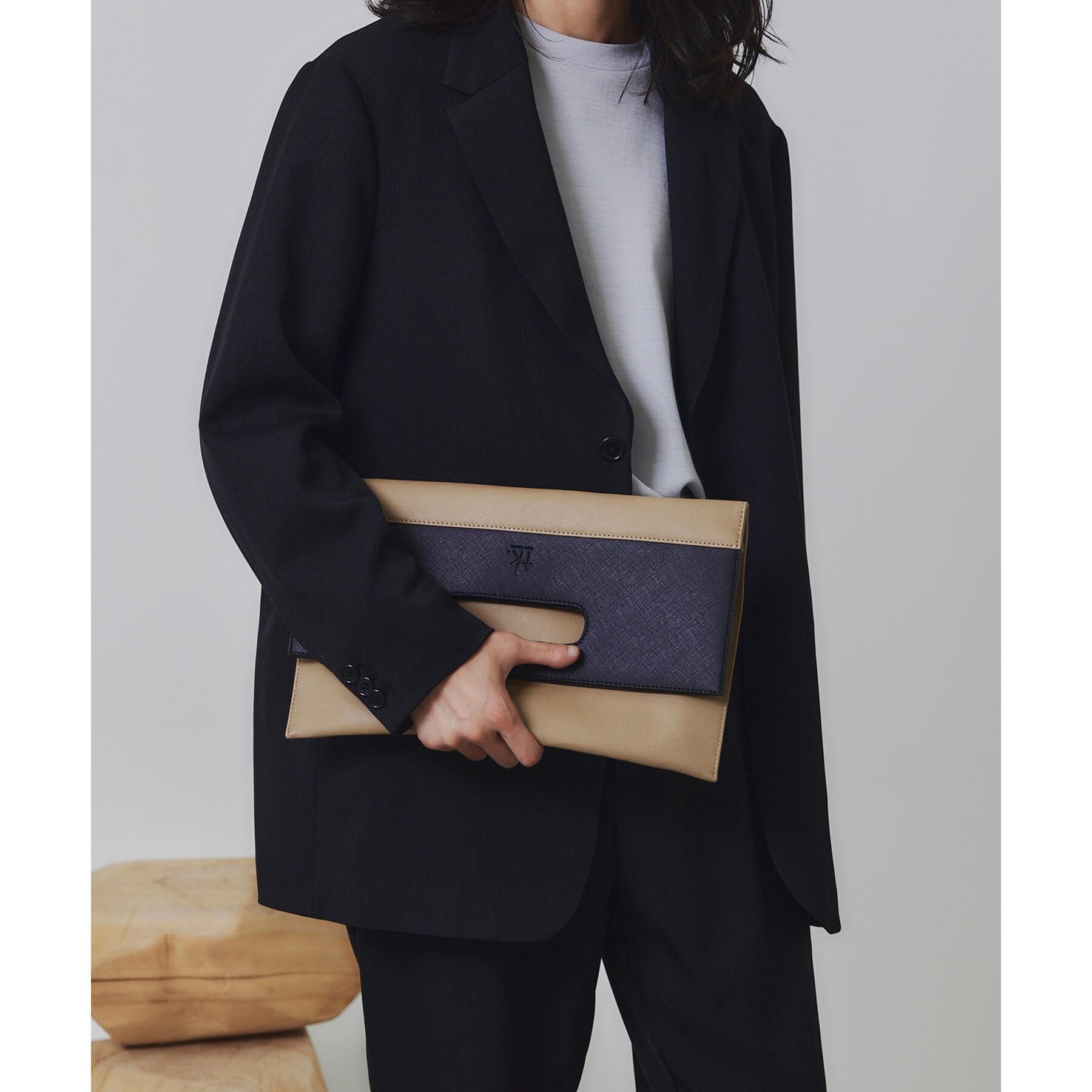 tk.TAKEO KIKUCHI「【WEB限定】レザー調クラッチバッグ」|クラッチバッグ|