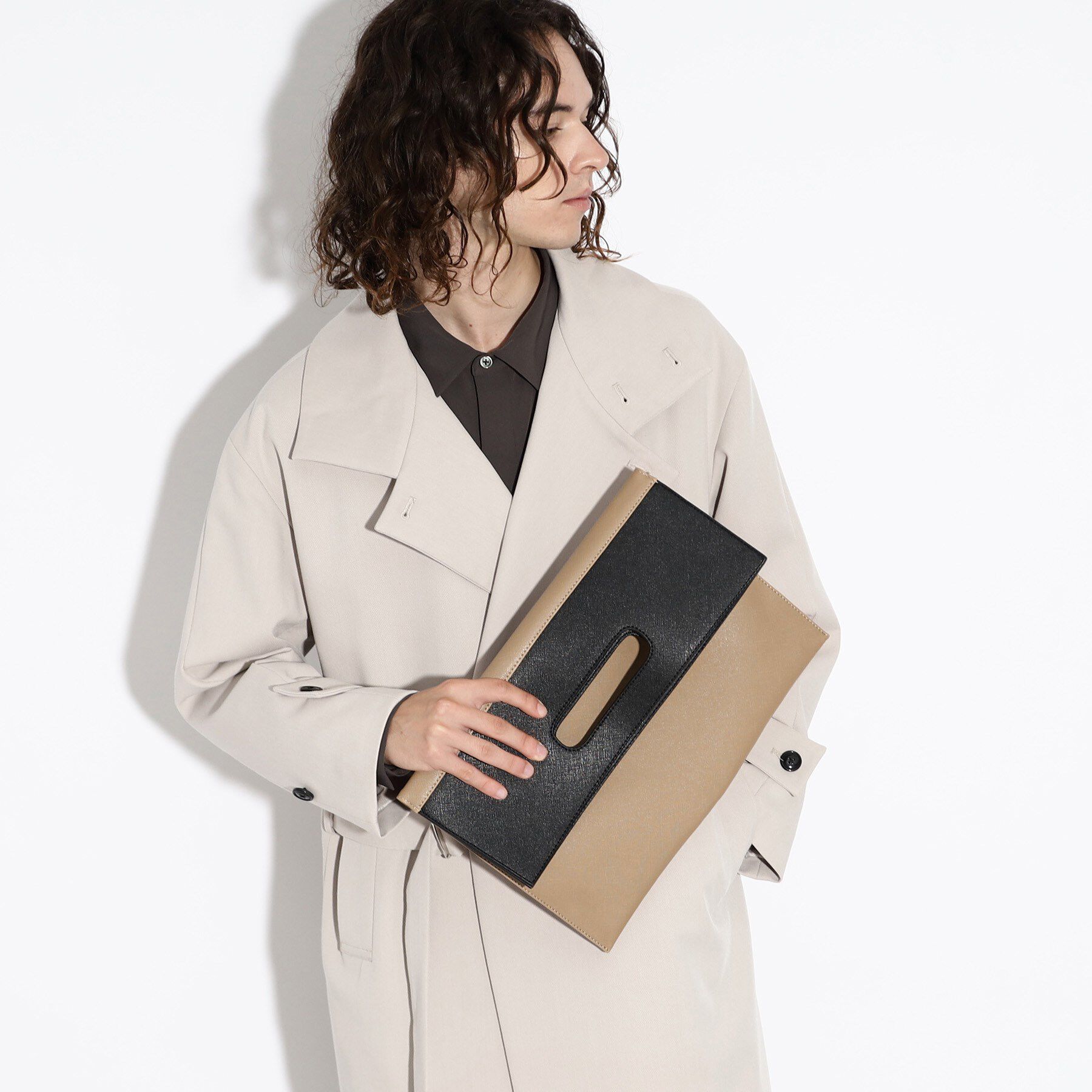 tk.TAKEO KIKUCHI「【WEB限定】レザー調クラッチバッグ」|クラッチバッグ|