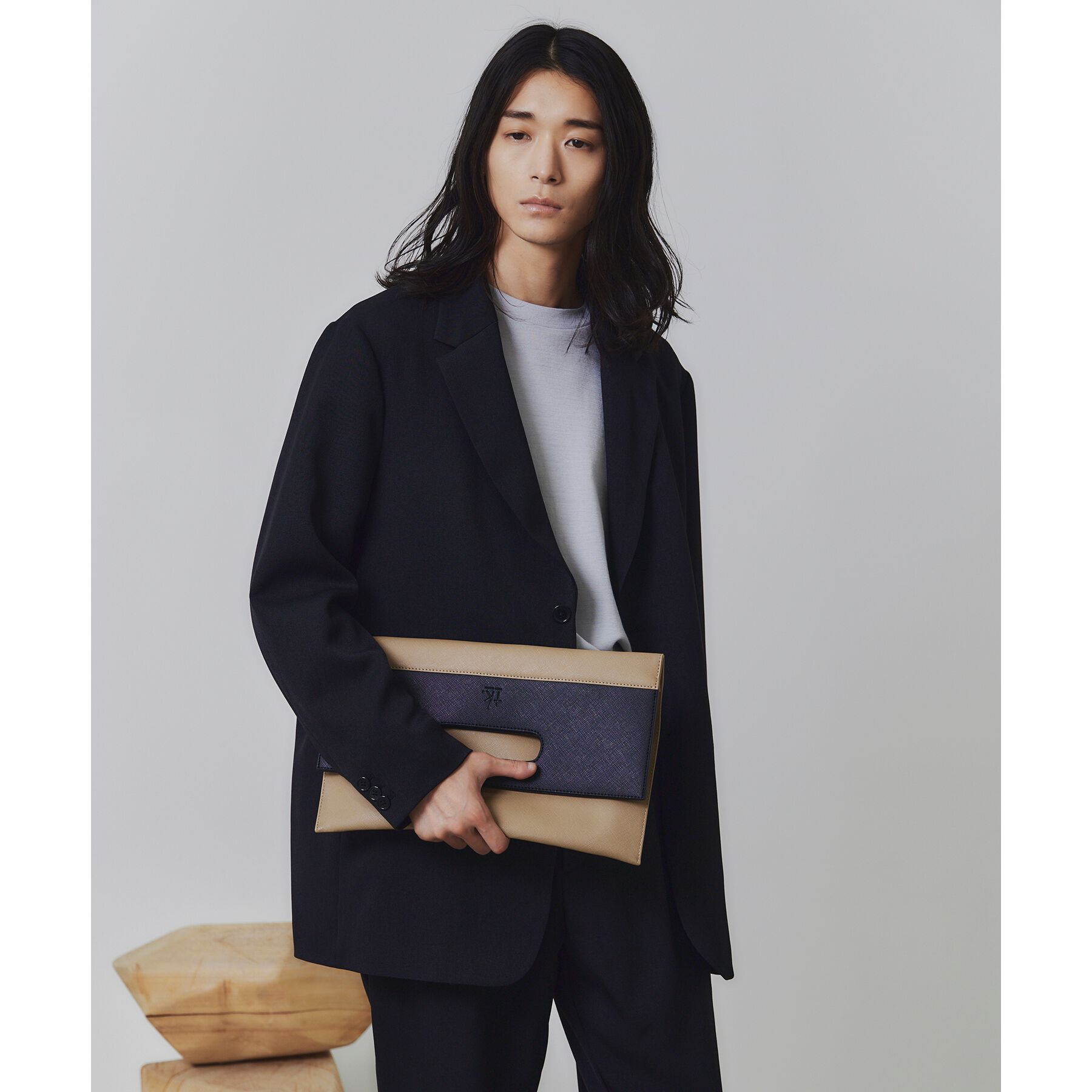 tk.TAKEO KIKUCHI「【WEB限定】レザー調クラッチバッグ」|クラッチバッグ|