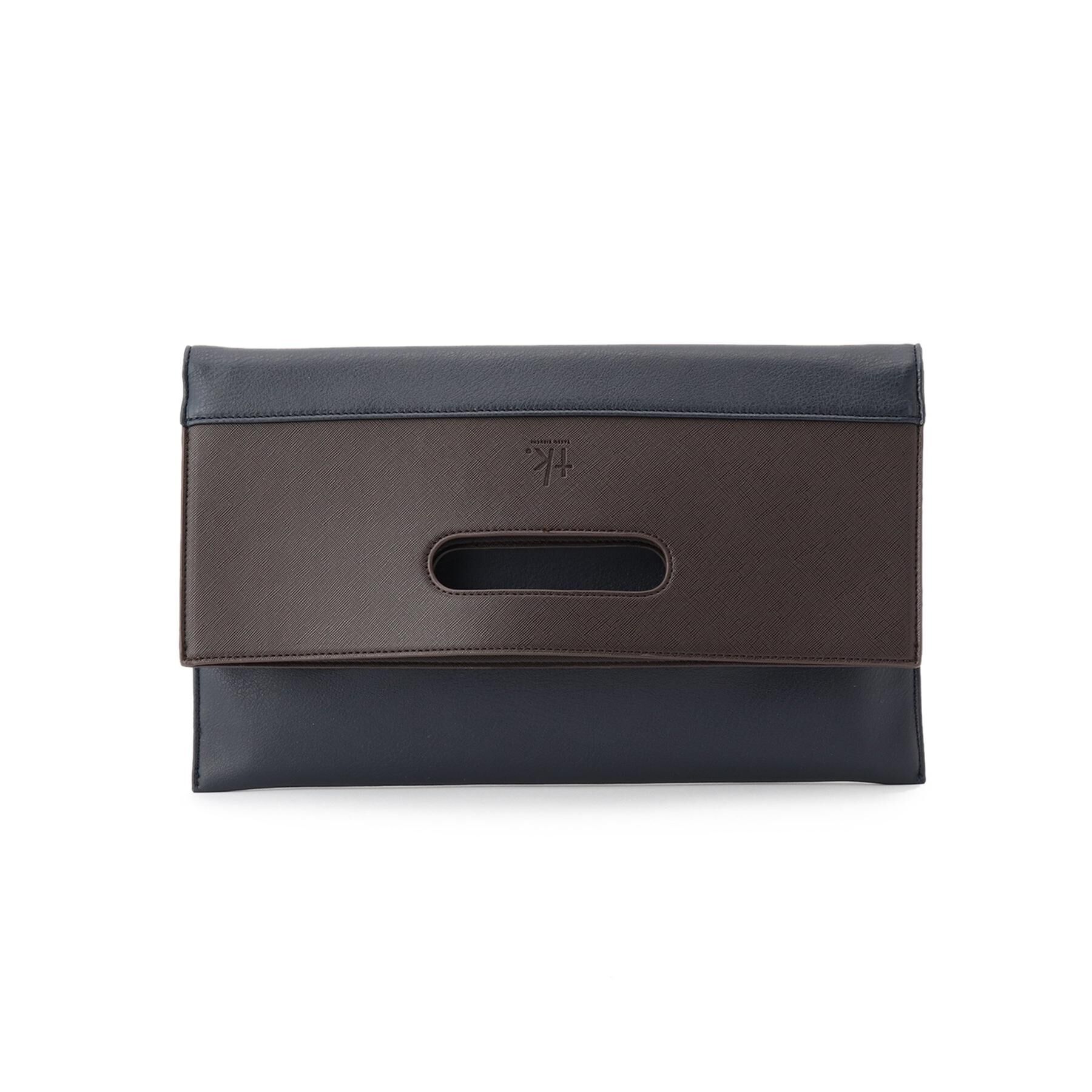 tk.TAKEO KIKUCHI「【WEB限定】レザー調クラッチバッグ」|クラッチバッグ|ネイビー(093)