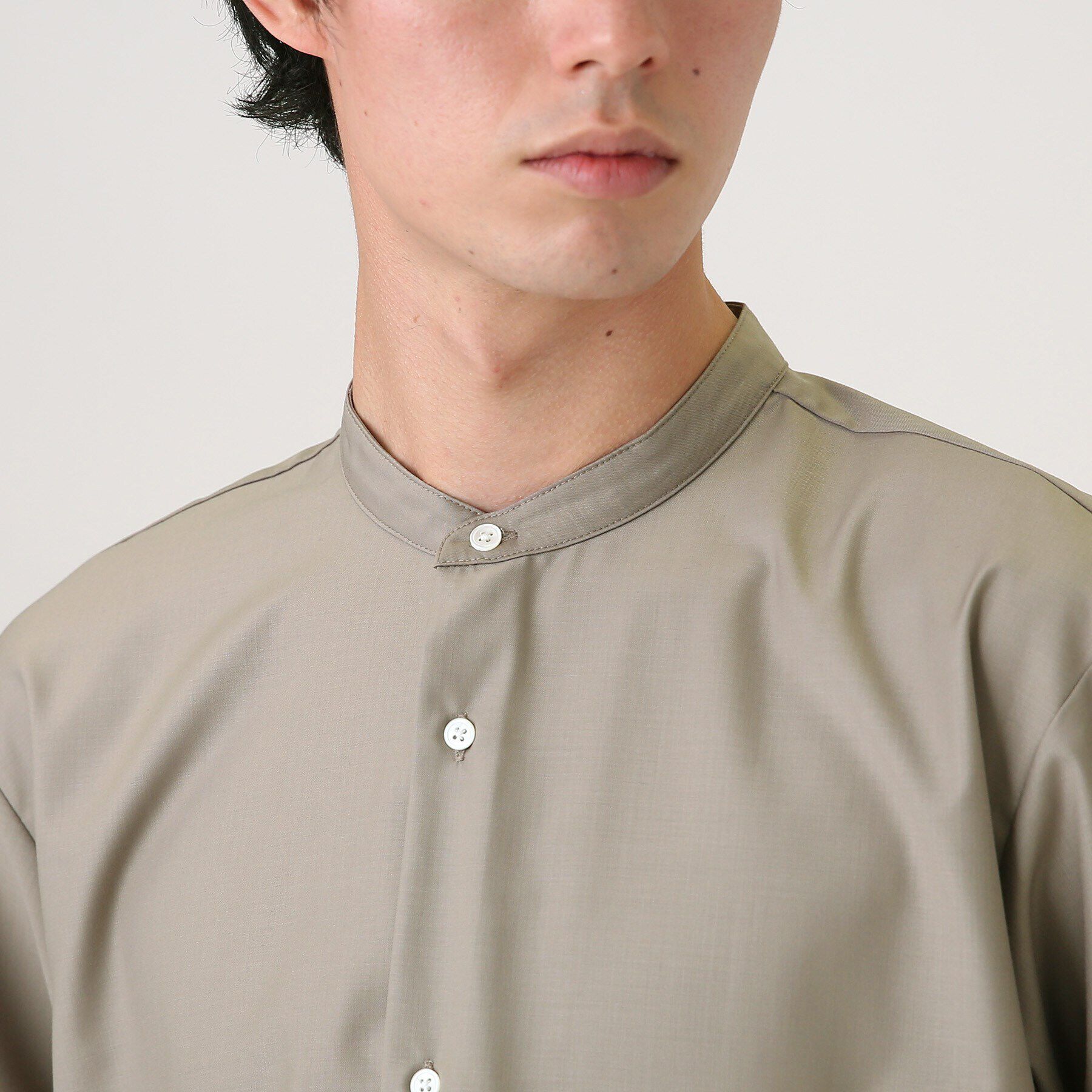 tk.TAKEO KIKUCHI「TRバンドカラーシャツ」|シャツ・ブラウス|