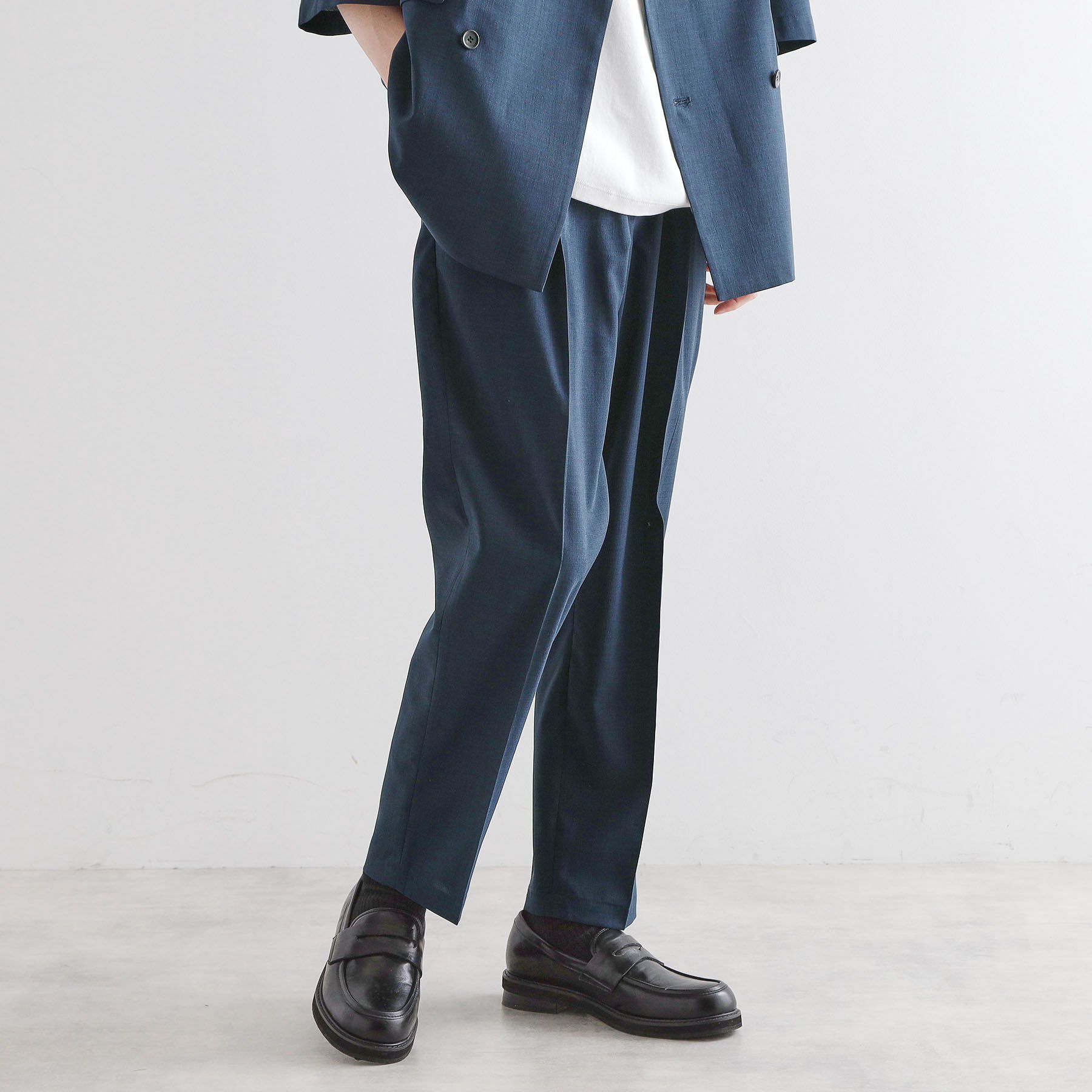 tk.TAKEO KIKUCHI「【セットアップ 2点セット】ダブルテーラード半袖ジャケット＋スラックス」|スーツ|