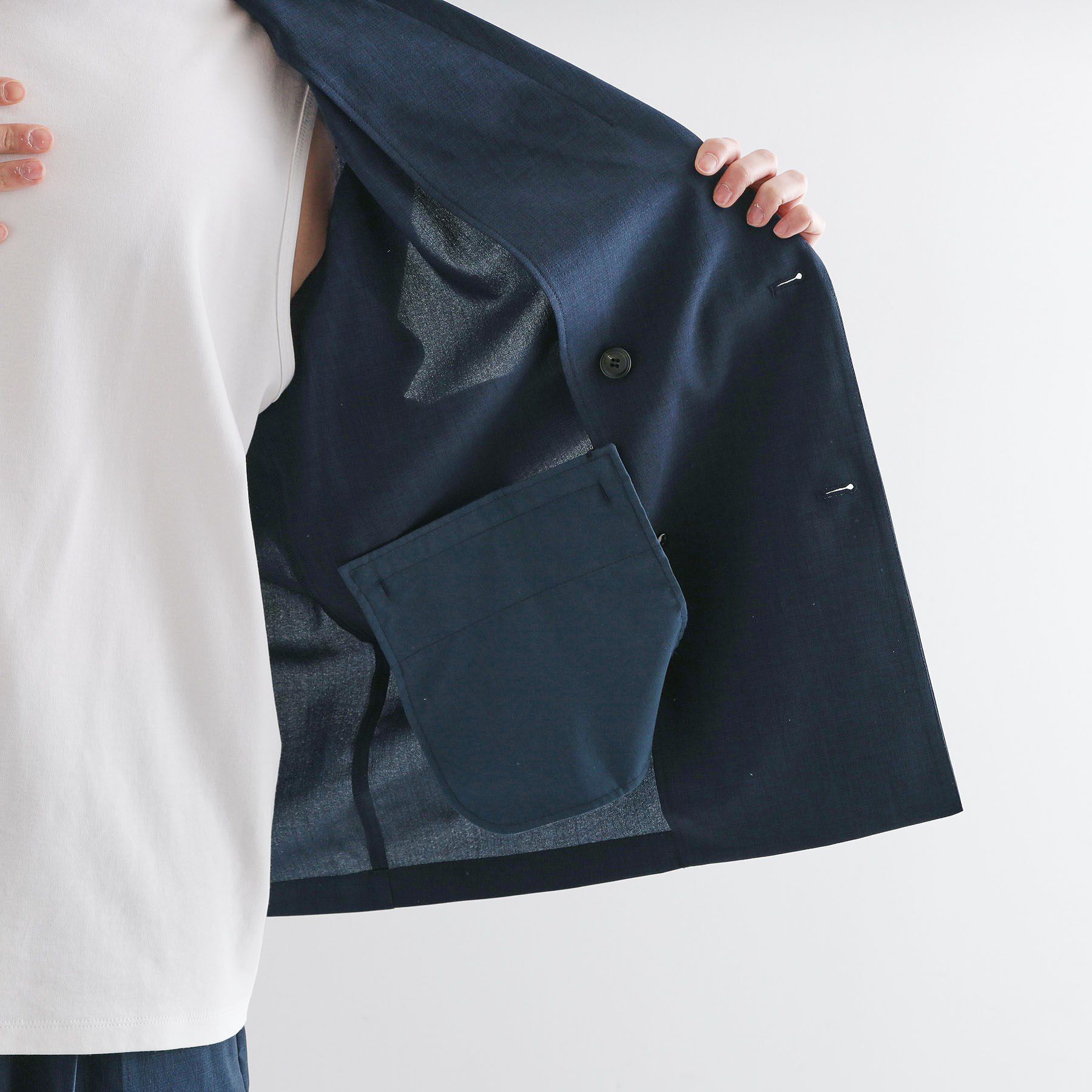 tk.TAKEO KIKUCHI「【セットアップ 2点セット】ダブルテーラード半袖ジャケット＋スラックス」|スーツ|