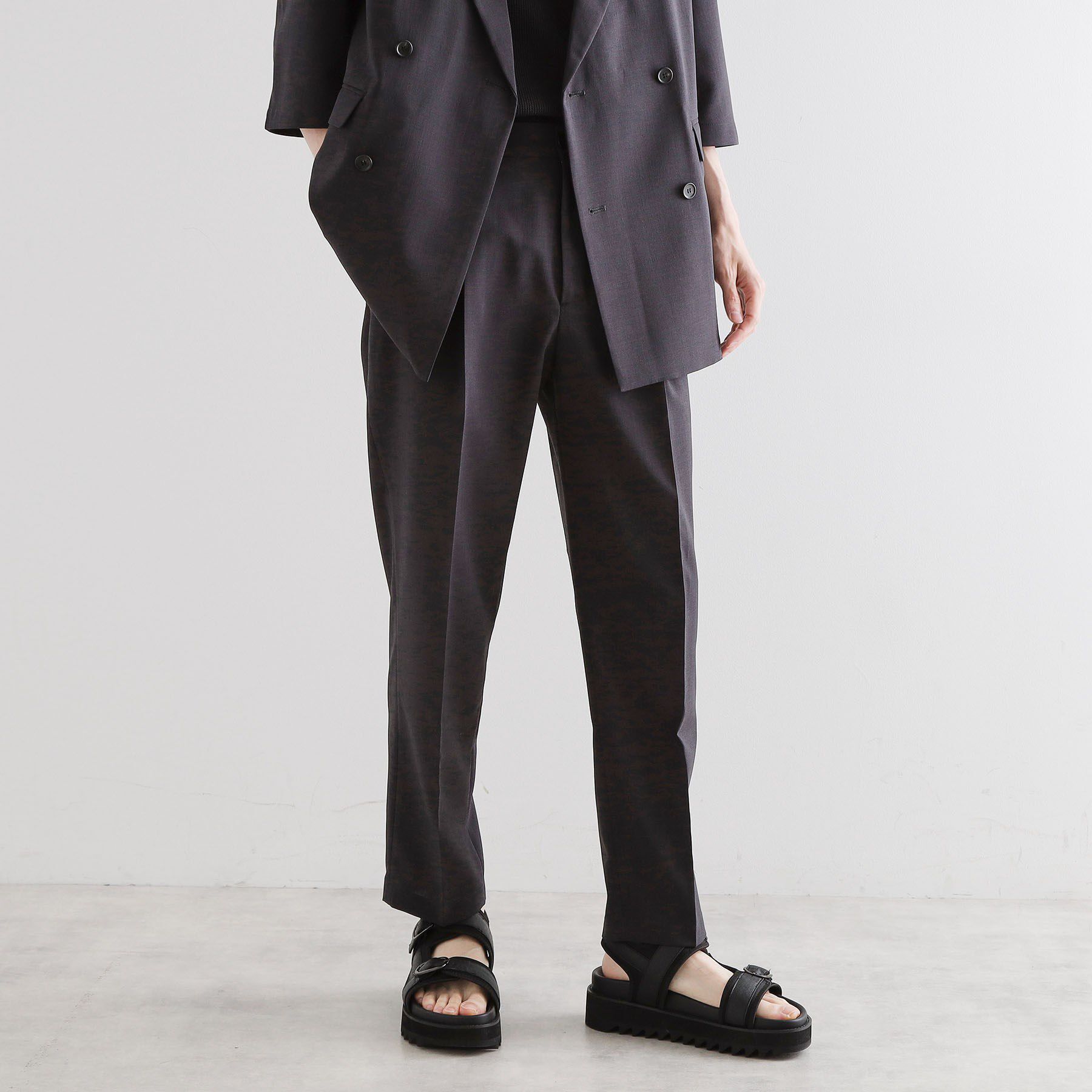 tk.TAKEO KIKUCHI「【セットアップ 2点セット】ダブルテーラード半袖ジャケット＋スラックス」|スーツ|