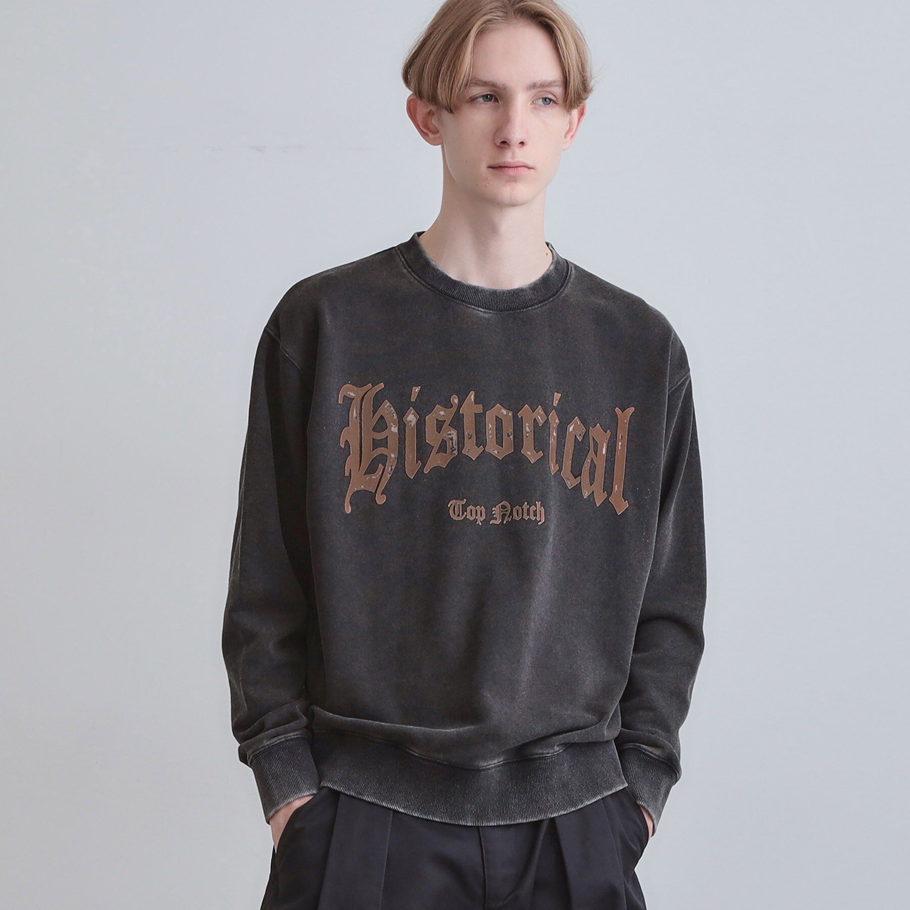 tk.TAKEO KIKUCHI「カレッジフロッキープリントスウェット」|パーカー|スミクロ(018)