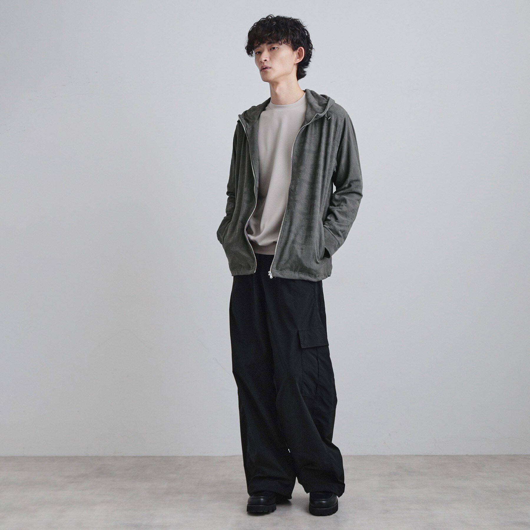 tk.TAKEO KIKUCHI「ジャカードジップパーカー」|パーカー|