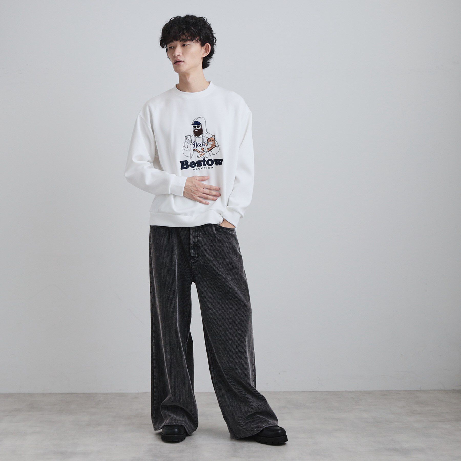 tk.TAKEO KIKUCHI「ヒゲサガラスウェット」|パーカー|