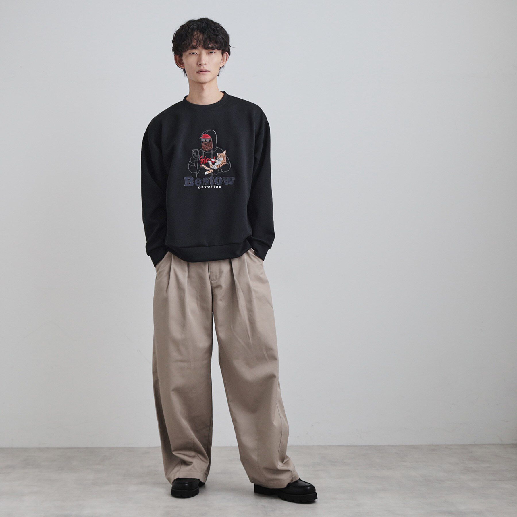 tk.TAKEO KIKUCHI「ヒゲサガラスウェット」|パーカー|