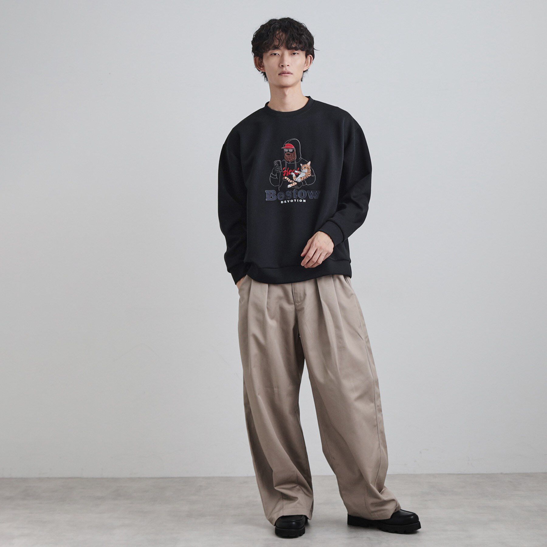 tk.TAKEO KIKUCHI「ヒゲサガラスウェット」|パーカー|