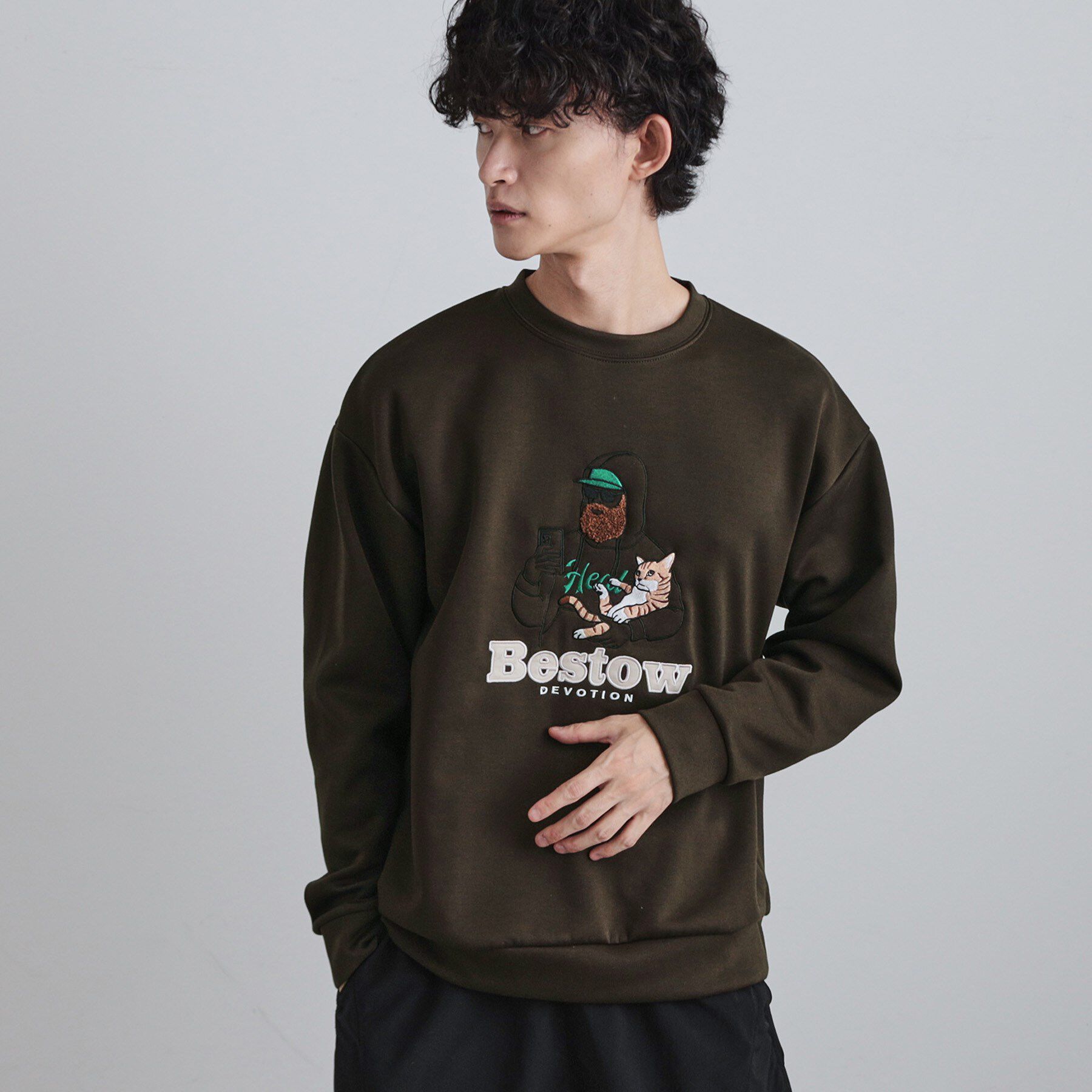 tk.TAKEO KIKUCHI「ヒゲサガラスウェット」|パーカー|