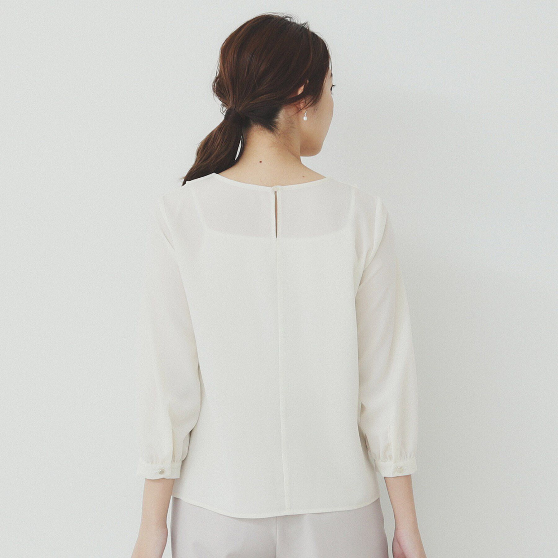 index「フリルバーデザインブラウス【洗濯機洗い可/イージーアイロン/防シワ】」|シャツ・ブラウス|