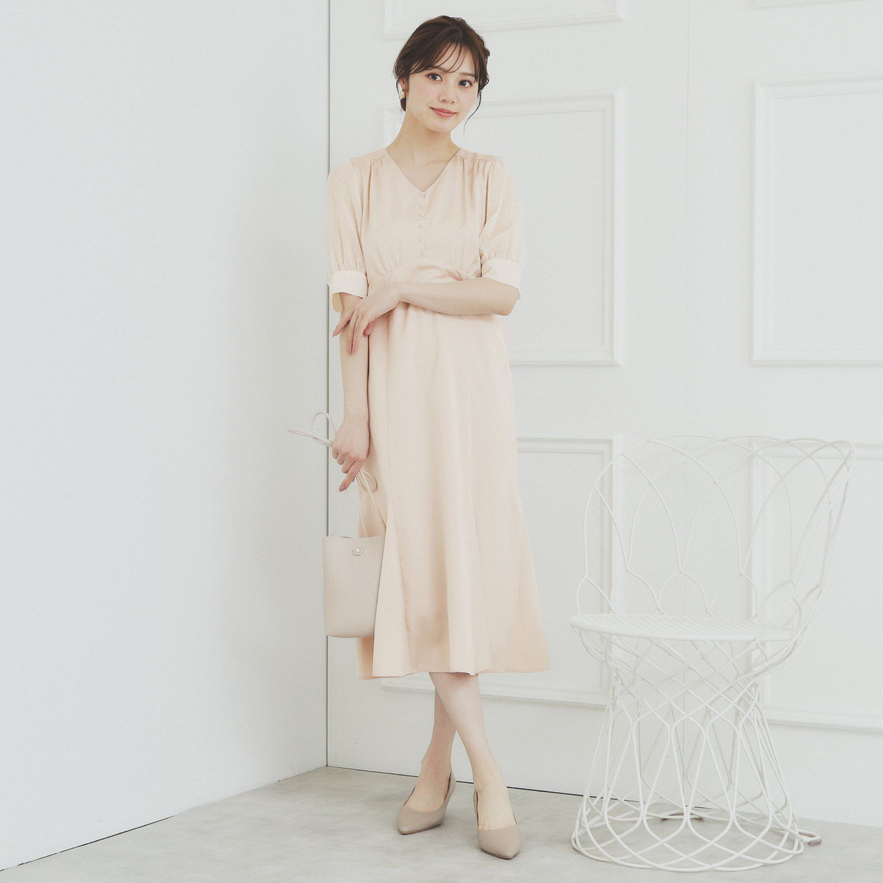 index「マーメイドサテンワンピース【洗濯機洗い可/イージーアイロン】」|ワンピース|