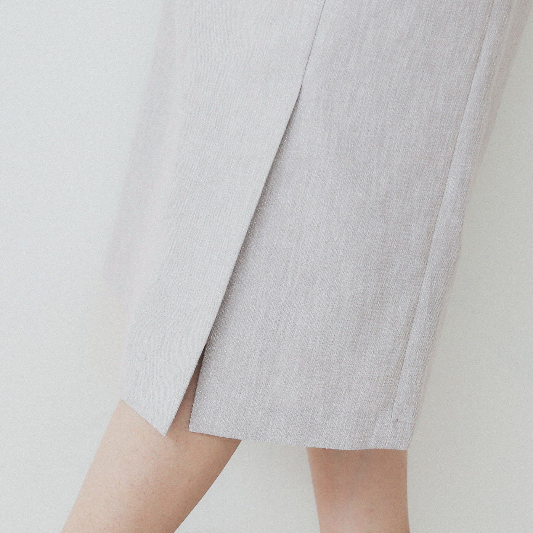 index「リネンライクラメツイードラップタイトスカート/セットアップ対応【洗濯機洗い可】」|スカート|