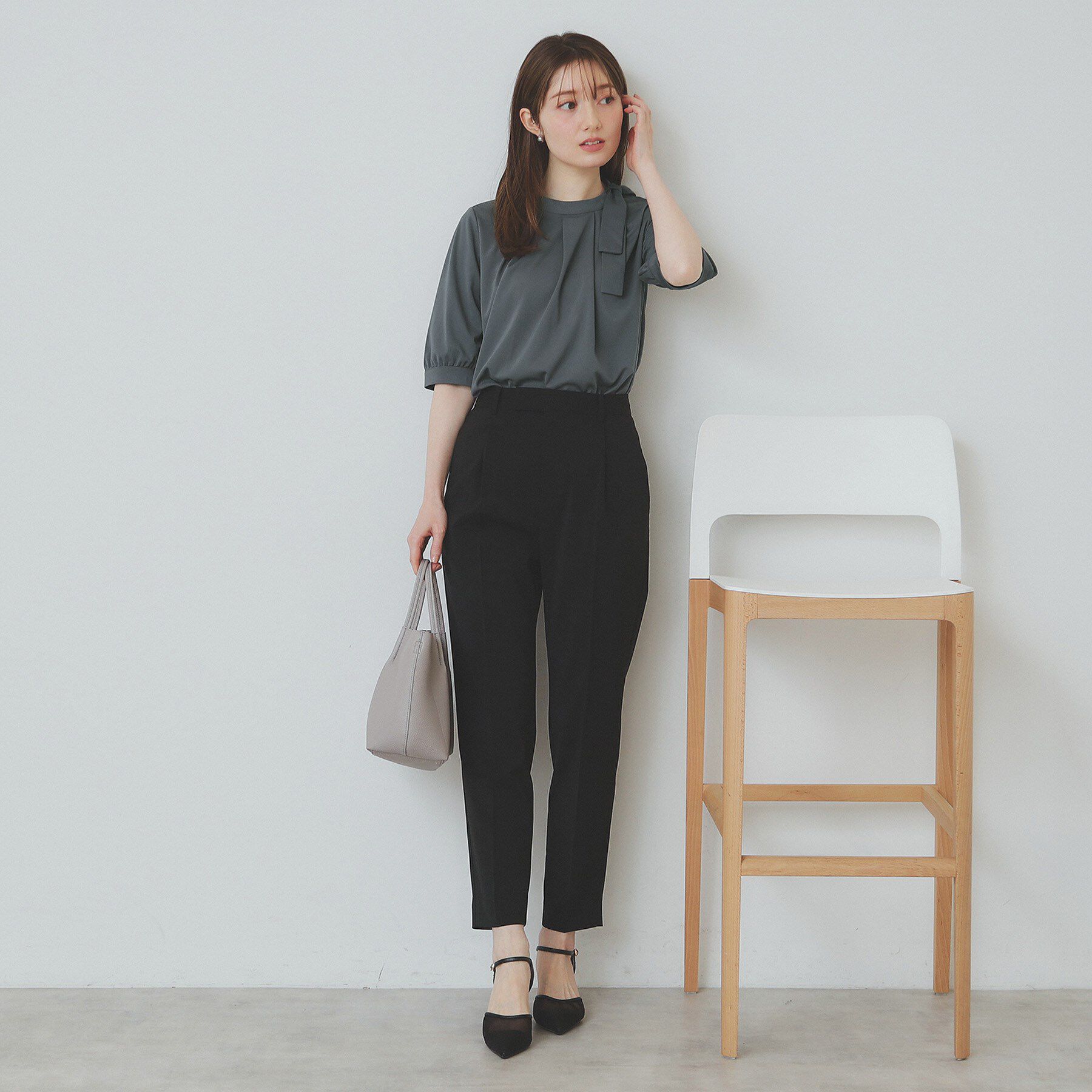 index「サイドリボンデザイントップス【UV/接触冷感/吸水速乾/洗濯機洗い可】」|シャツ・ブラウス|