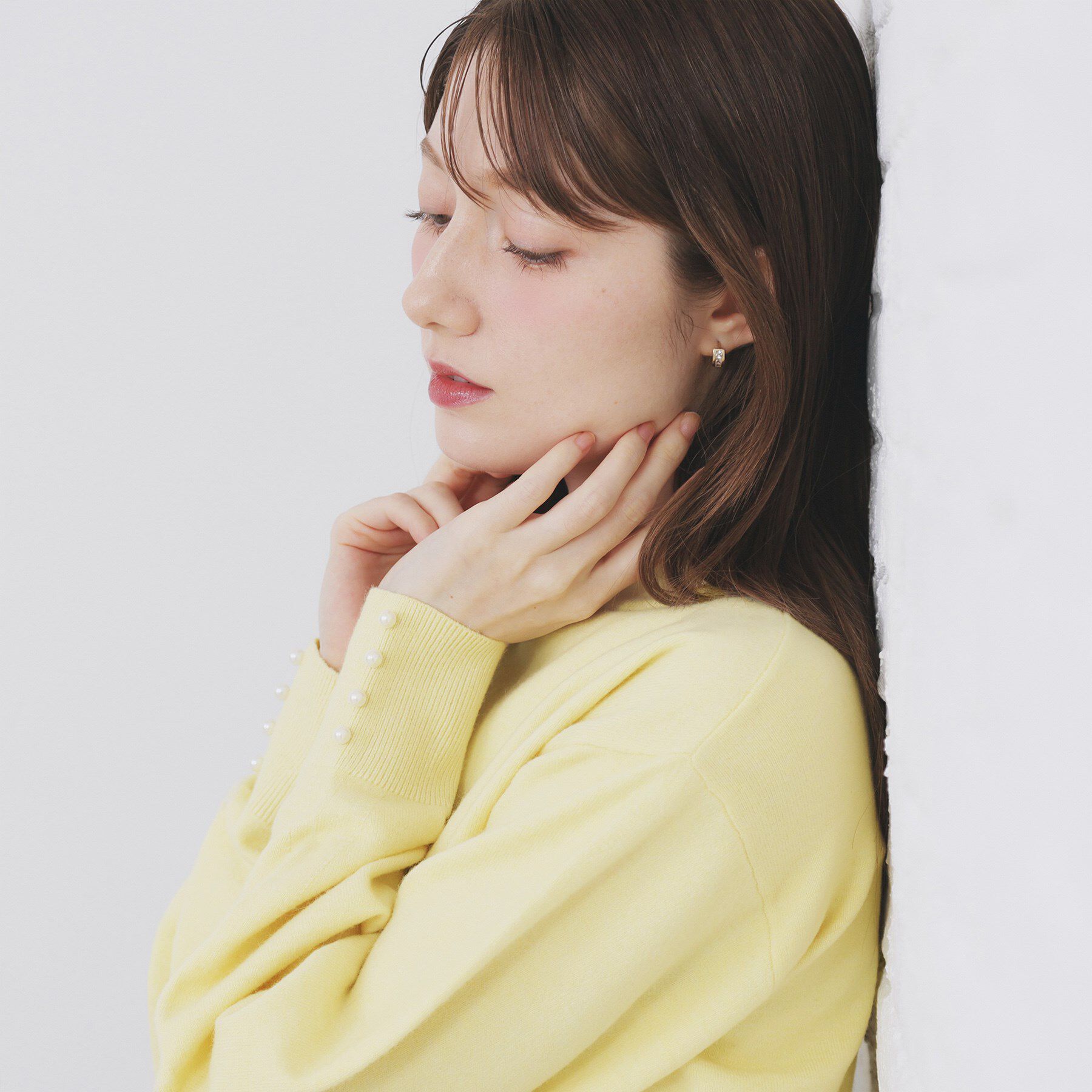 index「ふんわりボトルネックパフスリーブニット【洗濯機OK】」|ニット・セーター|