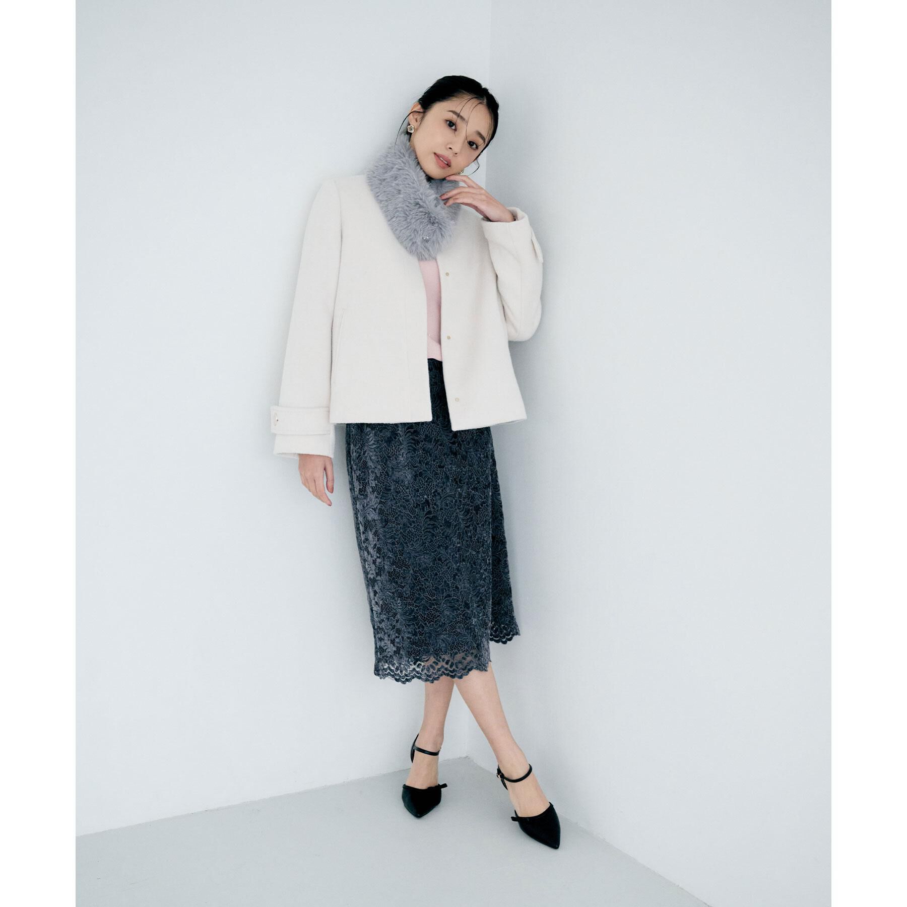 index「モールレースタイトスカート【洗濯機OK】」|スカート|