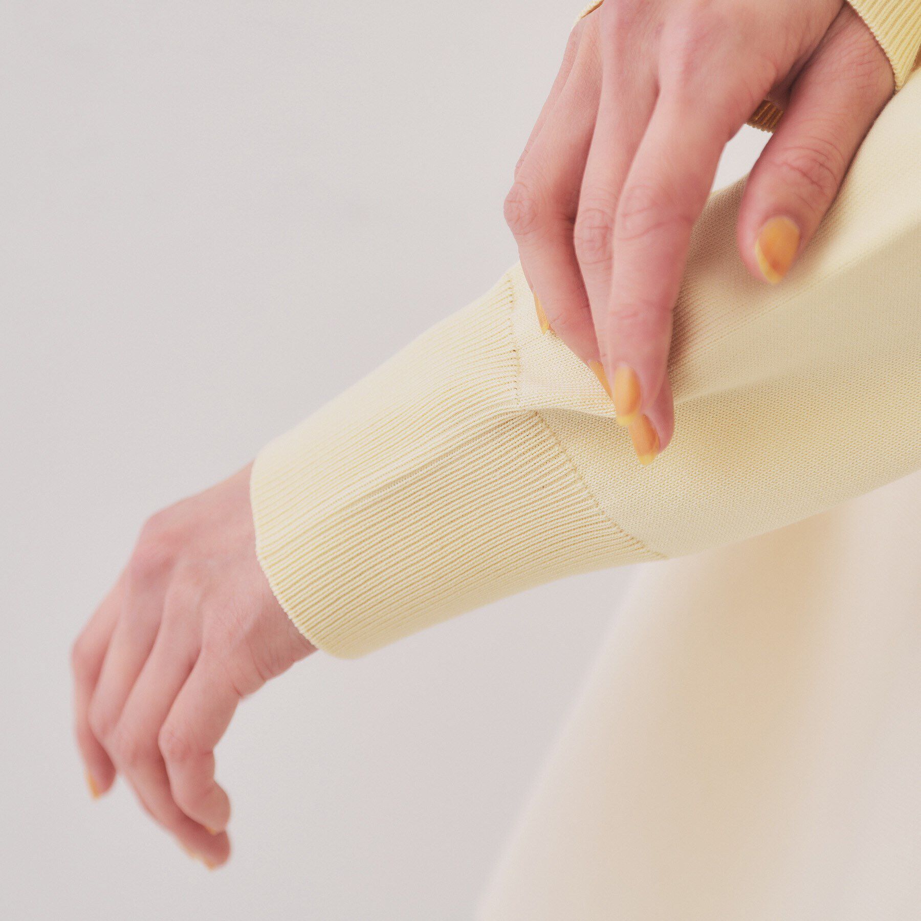 OPAQUE.CLIP「配色ペプラムニット【洗濯機洗い可／抗ピル】」|ニット・セーター|