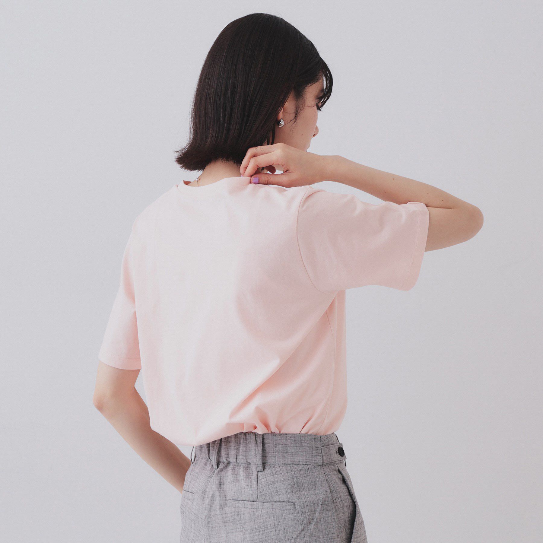 OPAQUE.CLIP「アソートロゴTシャツ【洗濯機洗い可】」|Tシャツ・カットソー|