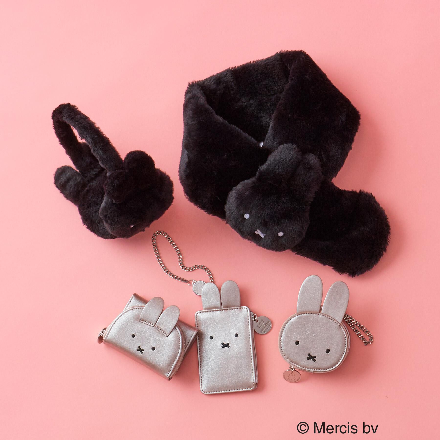 OPAQUE.CLIP「【コラボ】miffy ｘ OPAQUE.CLIP ミラー付き合皮フェイス型チャーム」|キーケース|