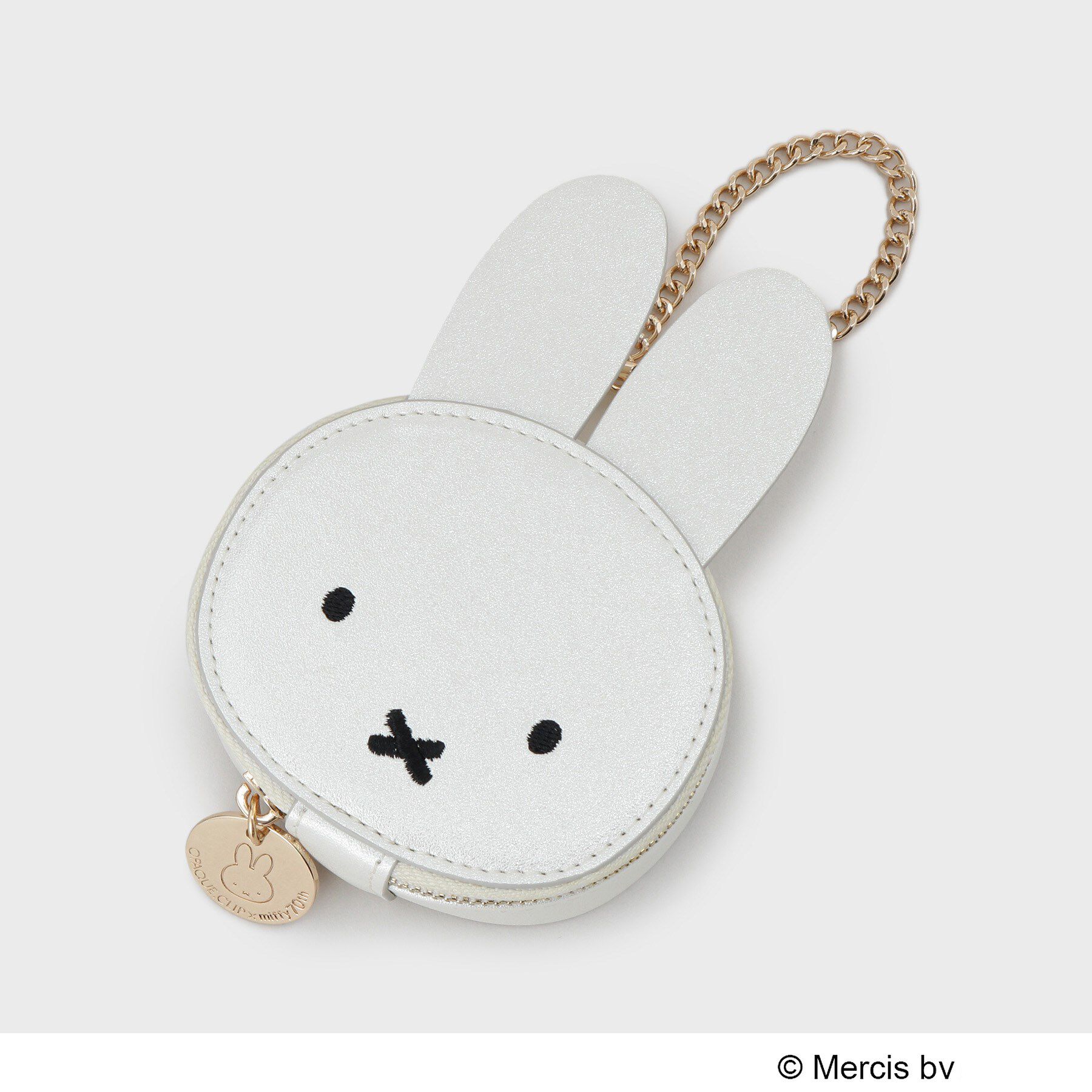 OPAQUE.CLIP「【コラボ】miffy ｘ OPAQUE.CLIP ミラー付き合皮フェイス型チャーム」|キーケース|