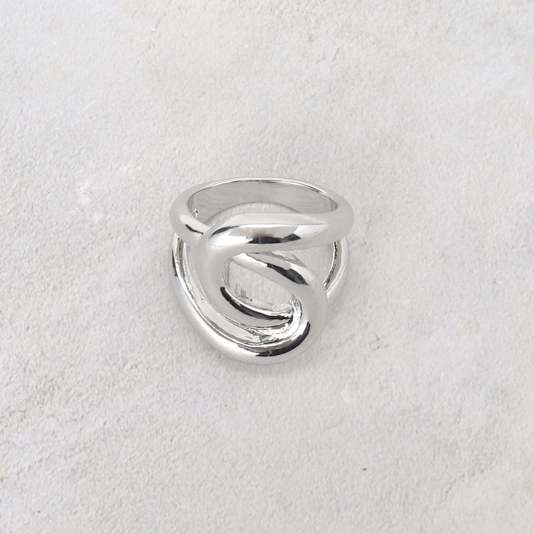 OPAQUE.CLIP「クロスオーバルメタルリング」|リング|シルバー(006)