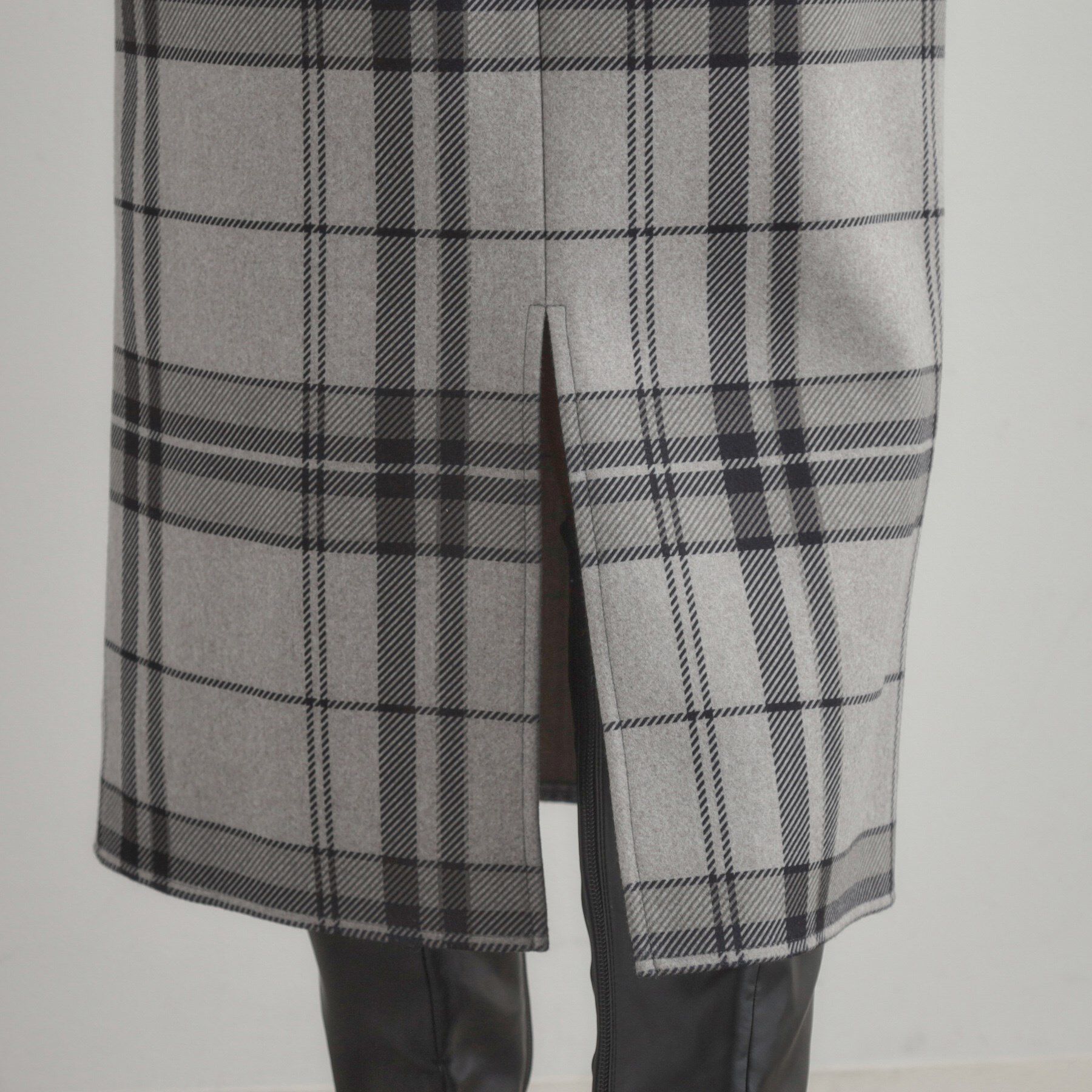 Couture broach「【洗える/微起毛】Iライン チェックスカート」|スカート|