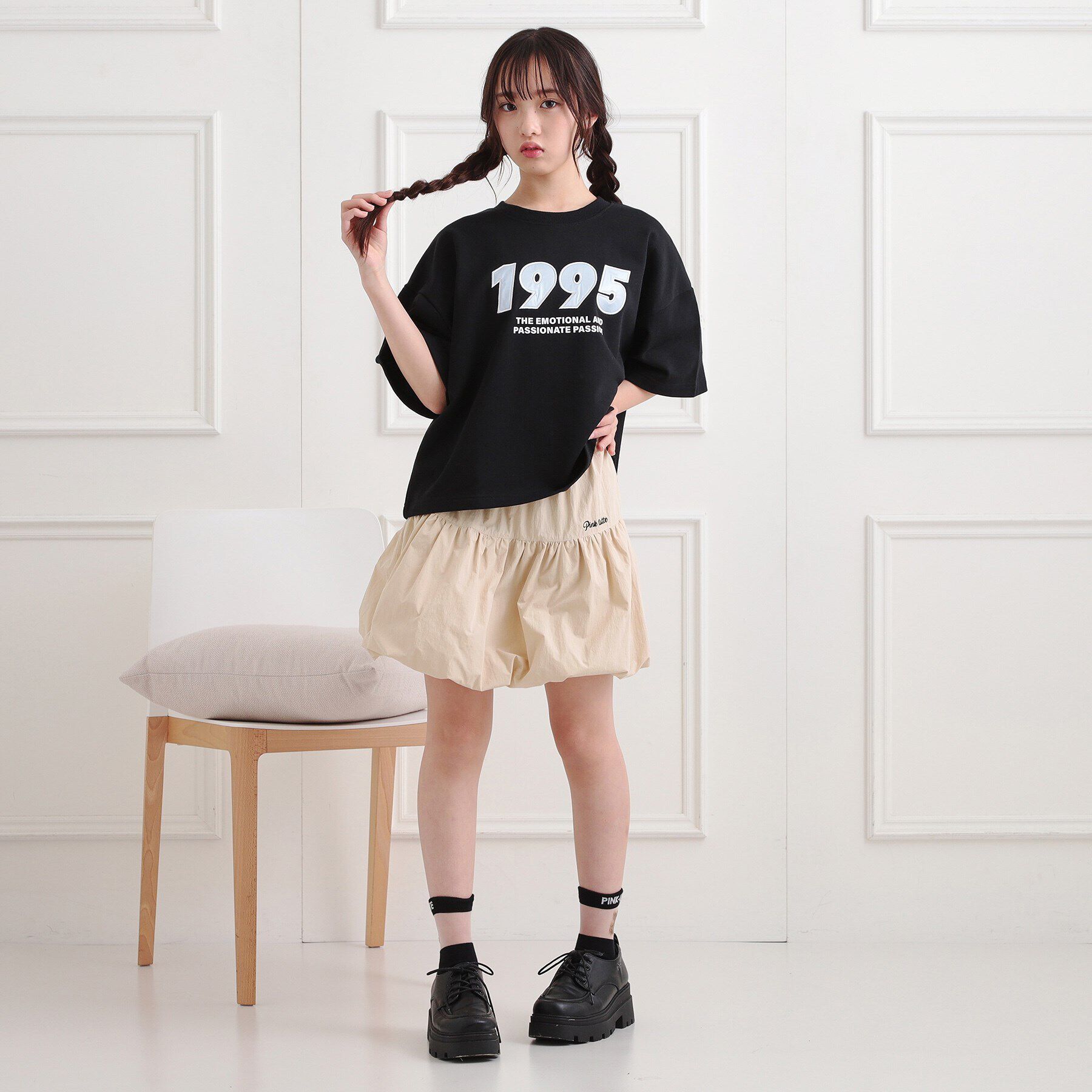 PINK-latte「シンプルバルーンスカート」|スカート|