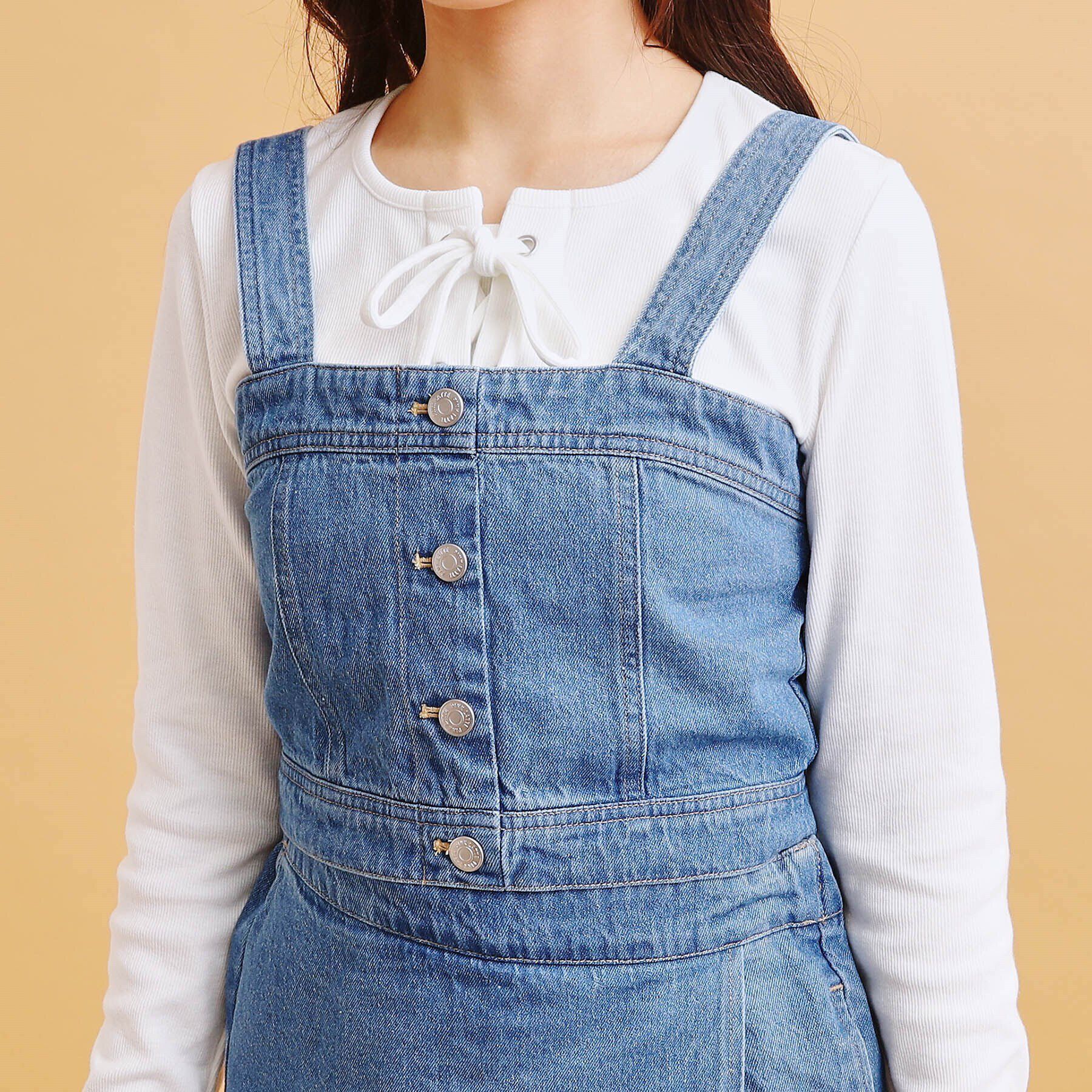 PINK-latte「【セットアイテム】デニムビスチェ＋スカパンSET」|その他|