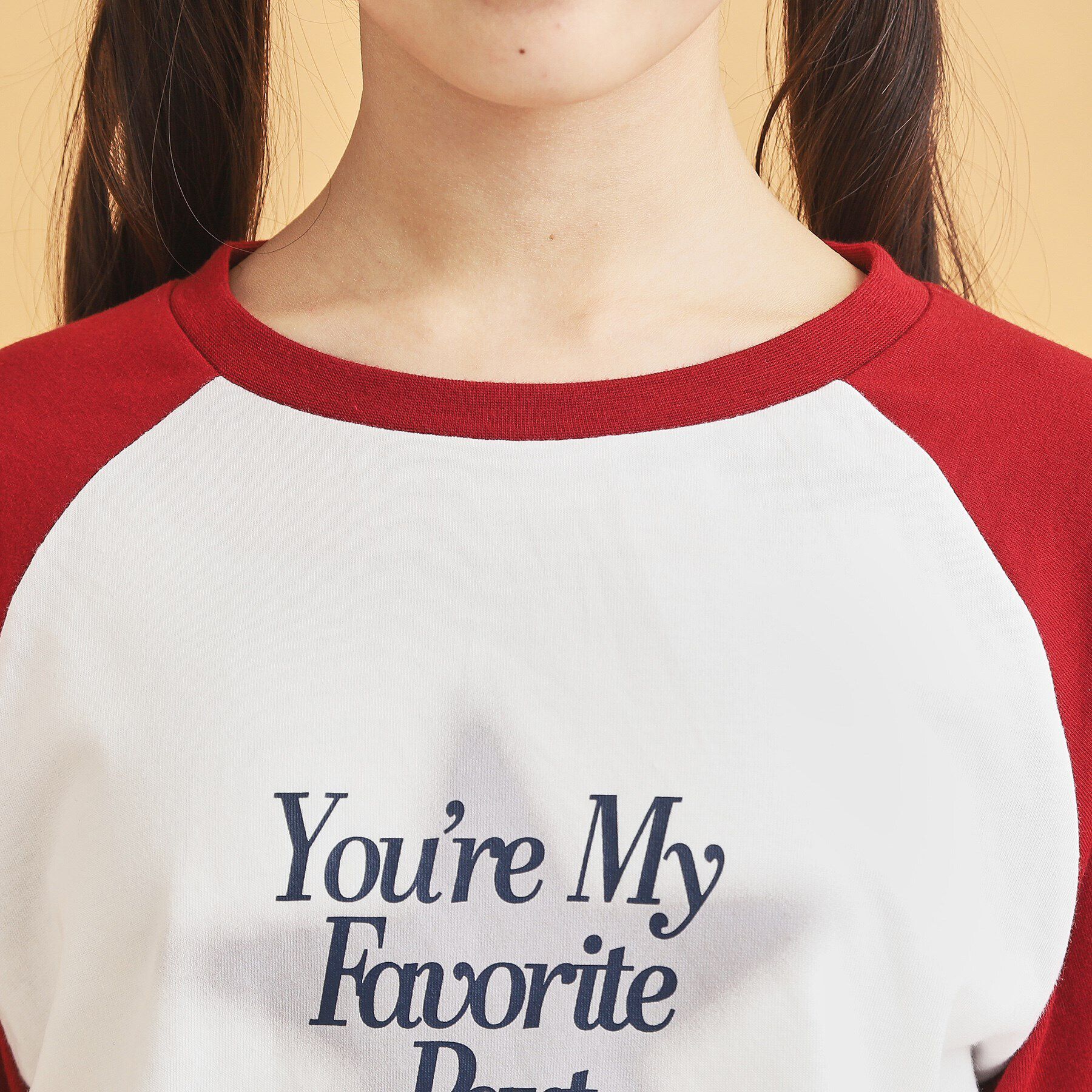 PINK-latte「◆スプレー星ラグランTシャツ」|Tシャツ・カットソー|