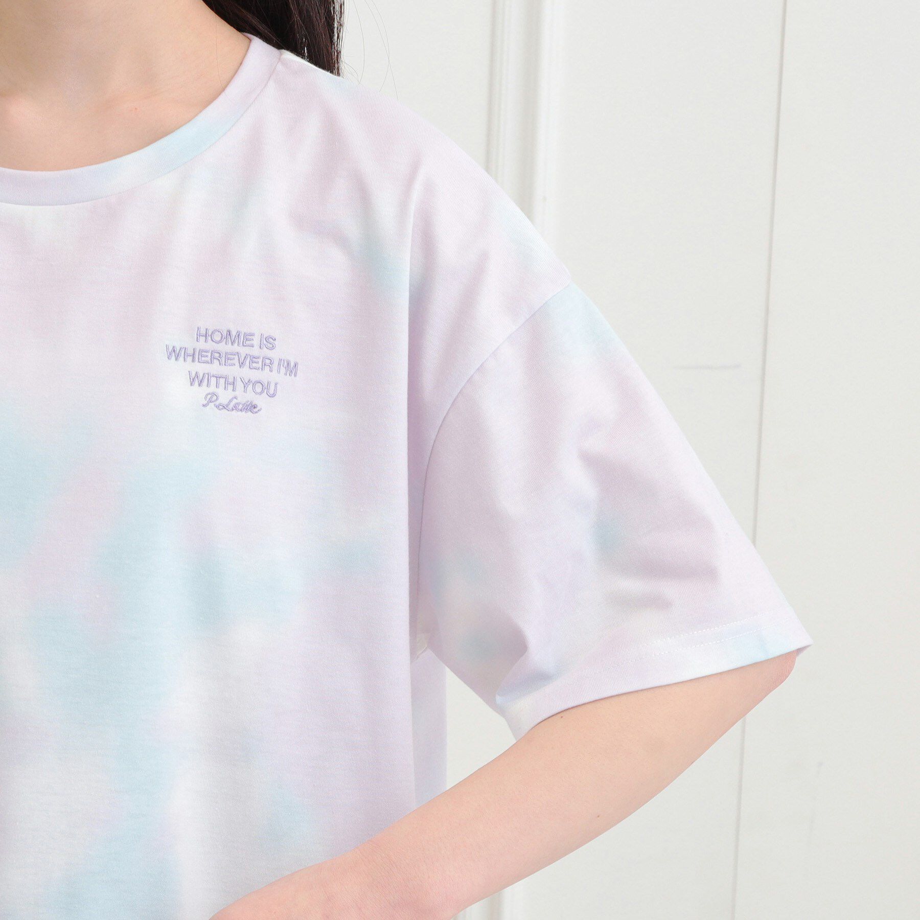 PINK-latte「◆タイダイ柄ビッグTシャツ」|Tシャツ・カットソー|