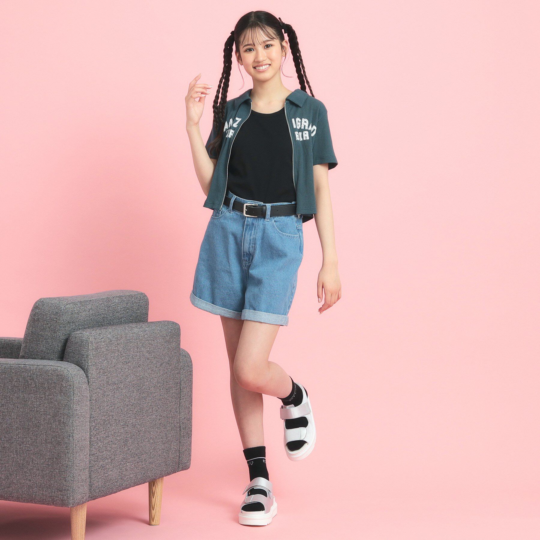 PINK-latte「◆シンプルタンクトップ」|キャミソール|