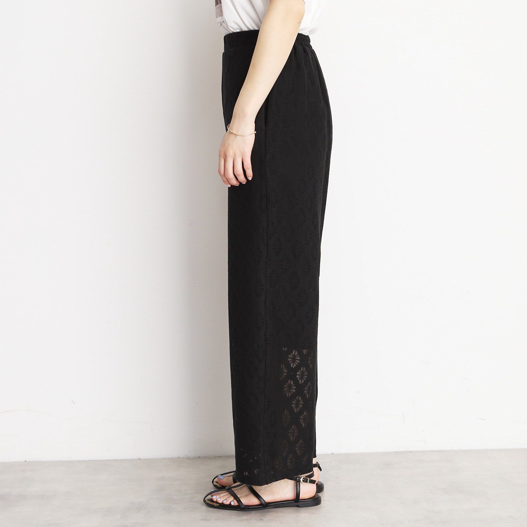 THE SHOP TK「レースワイドパンツ【洗濯機OK】」|その他|