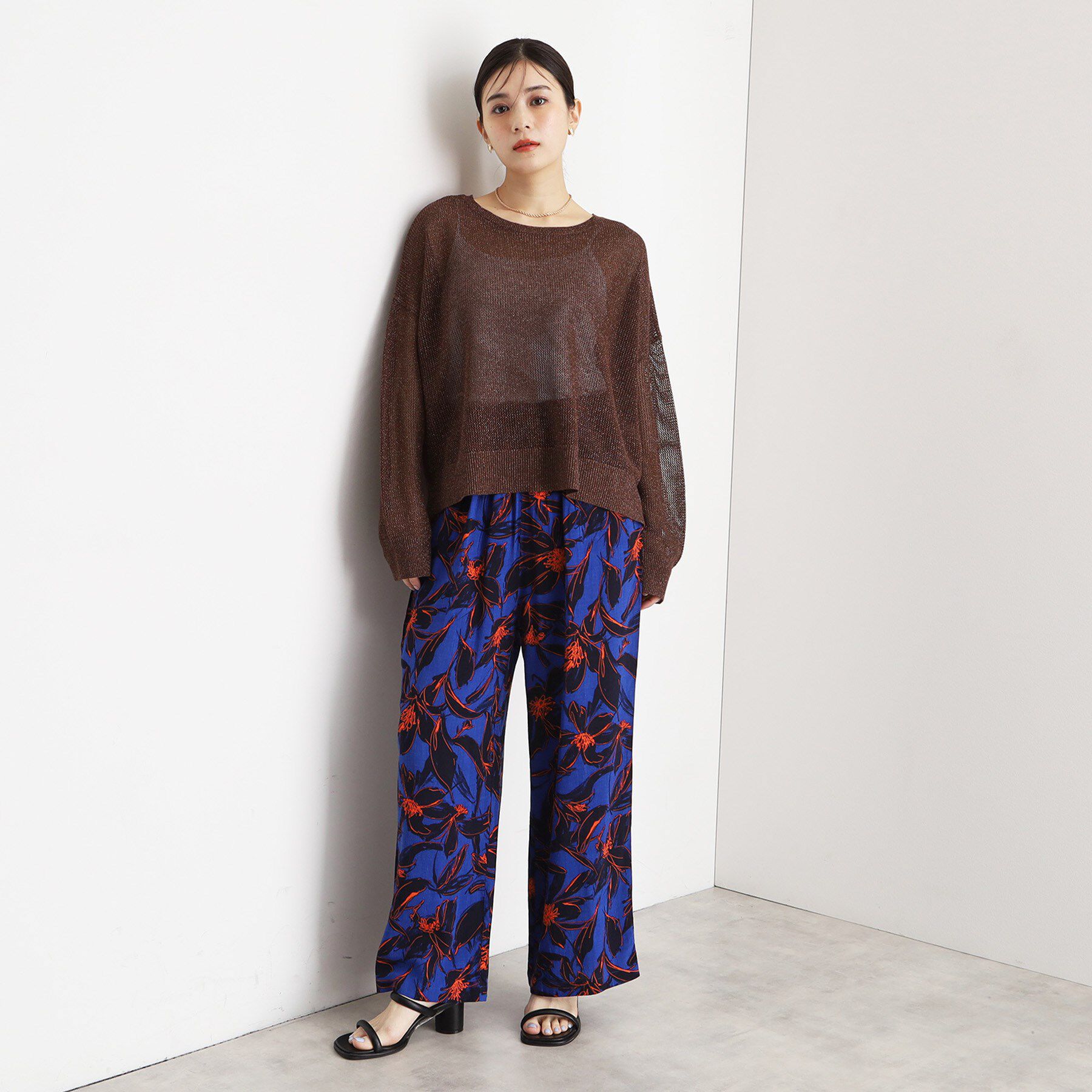 THE SHOP TK「ラメメッシュニット」|ニット・セーター|