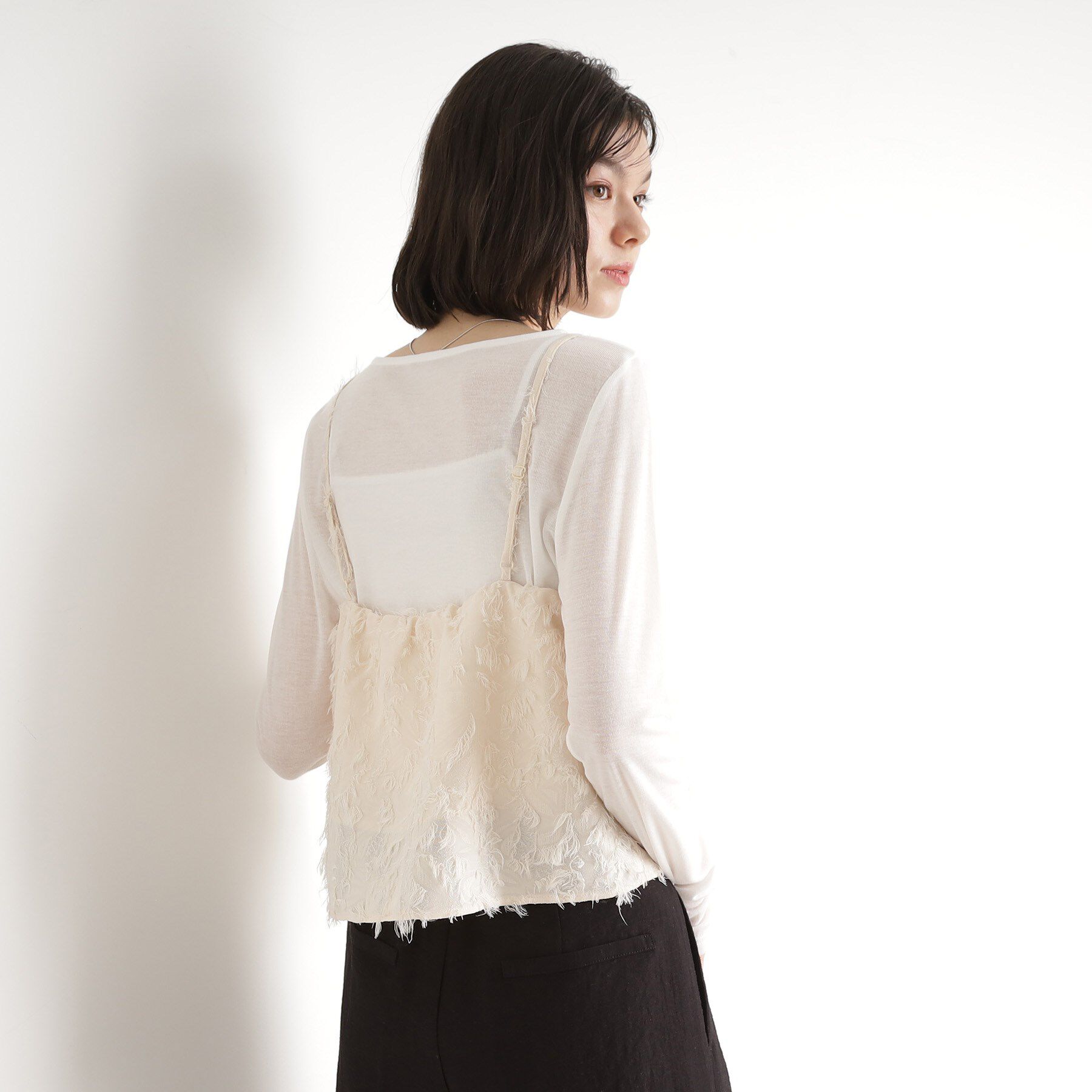 THE SHOP TK「シアーフライスセットビスチェ【洗える】」|その他|