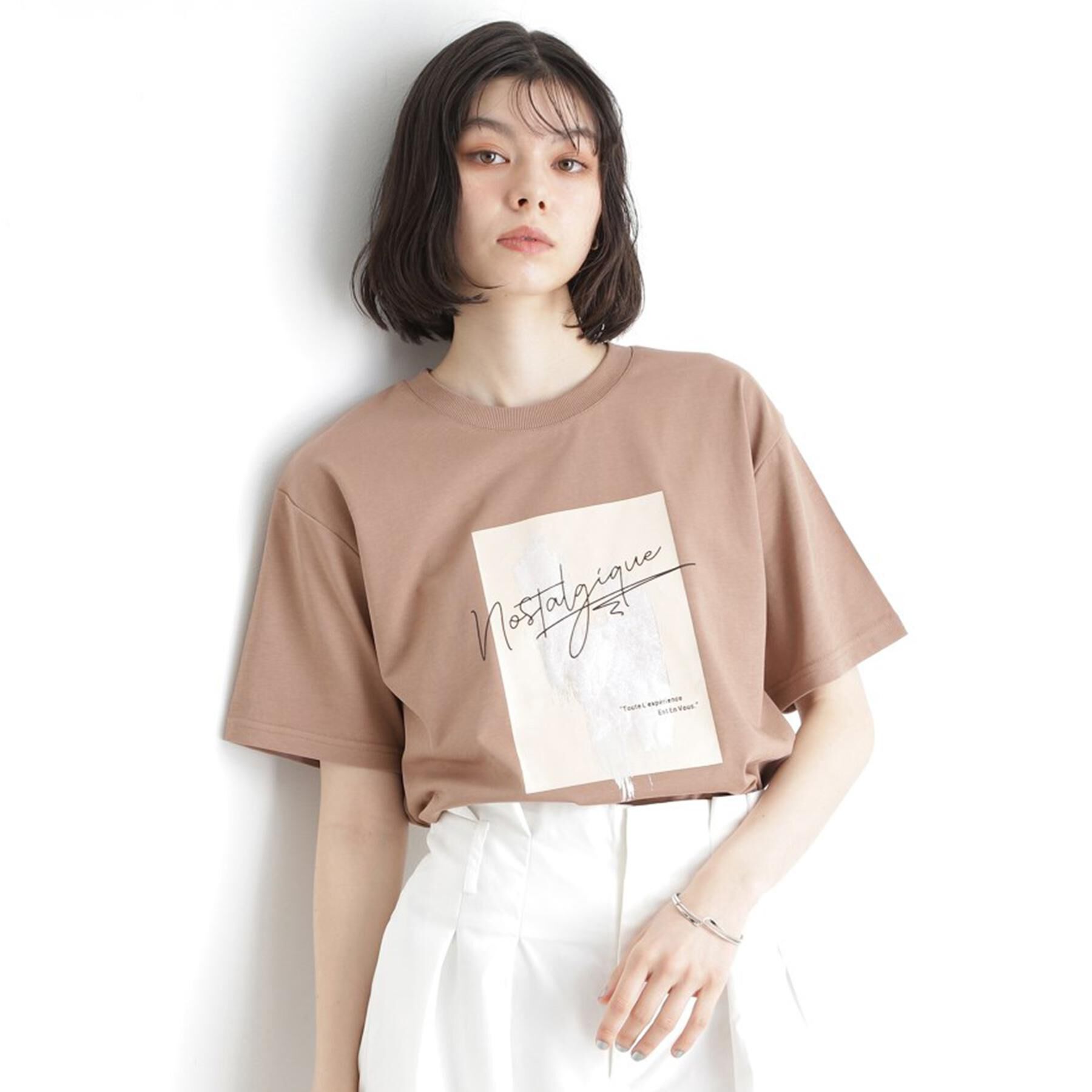 THE SHOP TK「ロゴアソートTシャツ【接触冷感/UVケア/洗濯機OK】」|Tシャツ・カットソー|