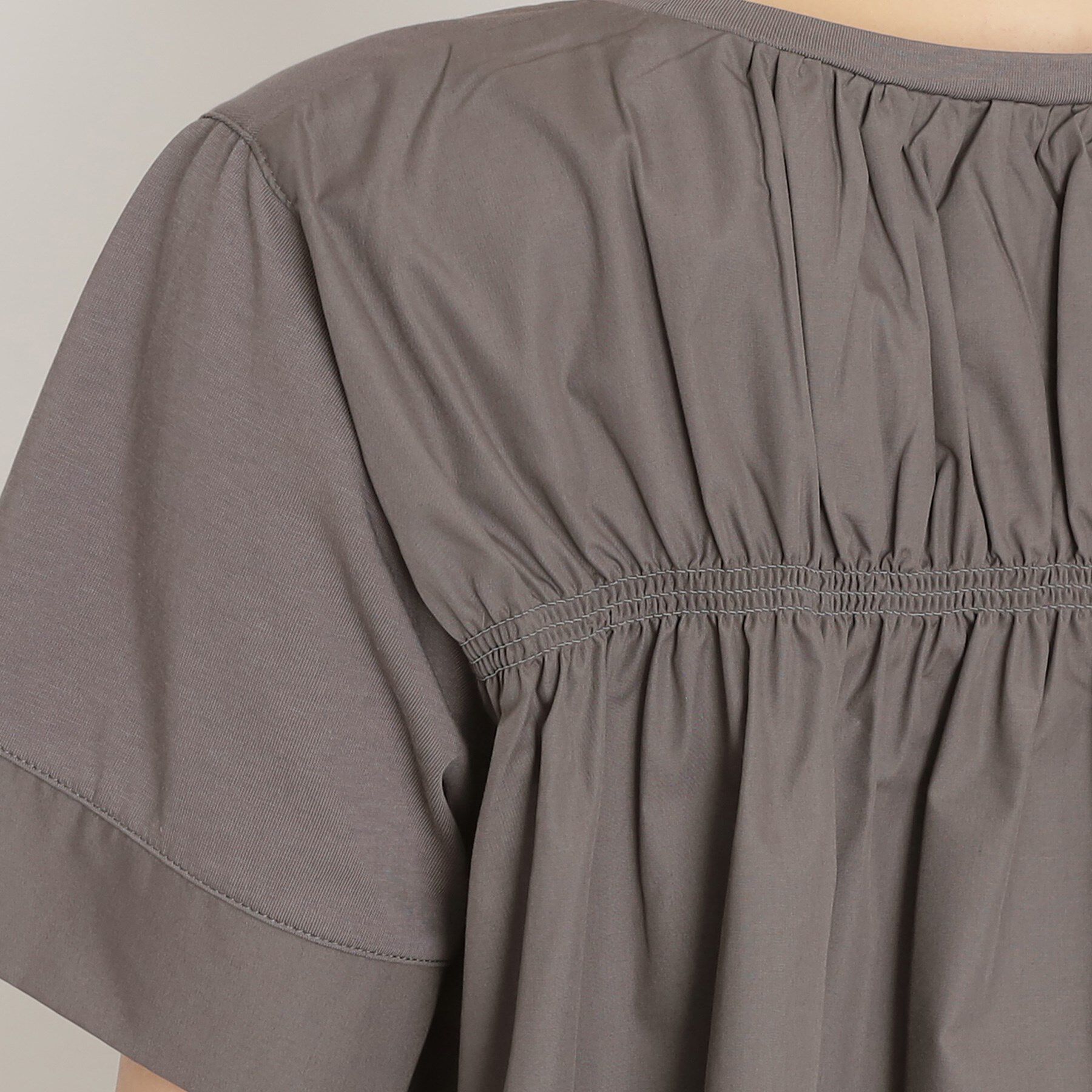 THE SHOP TK「切替バックギャザーチュニック【洗濯機OK/接触冷感/UV】」|チュニック|