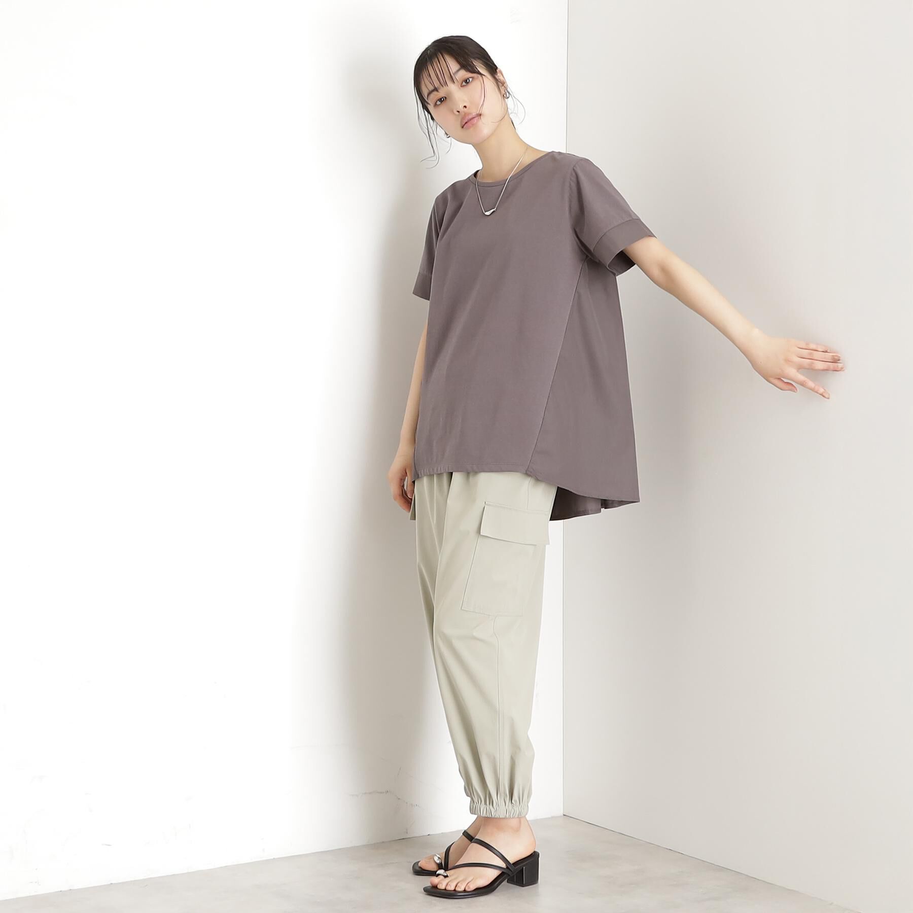 THE SHOP TK「切替バックギャザーチュニック【洗濯機OK/接触冷感/UV】」|チュニック|