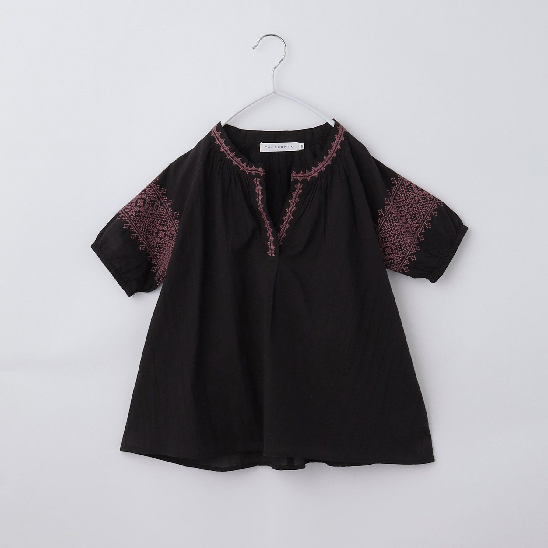THE SHOP TK「【120-150】刺繍チュニックブラウス」|チュニック|ブラック(019)