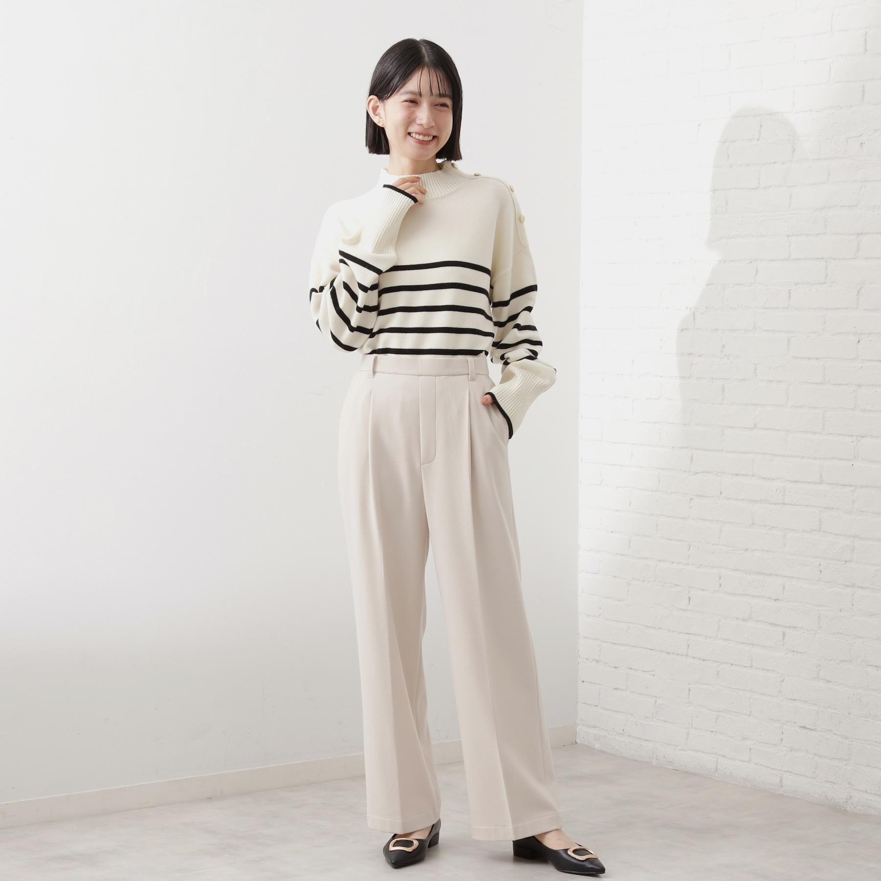 THE SHOP TK「【着丈選べる/XS～XLサイズ】あったか裏起毛ワイドパンツ」|その他|