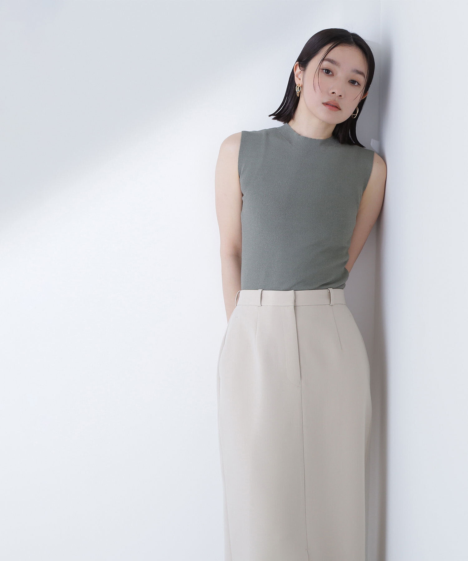  「シアーショートカーデアンサンブル」|ニット・セーター|