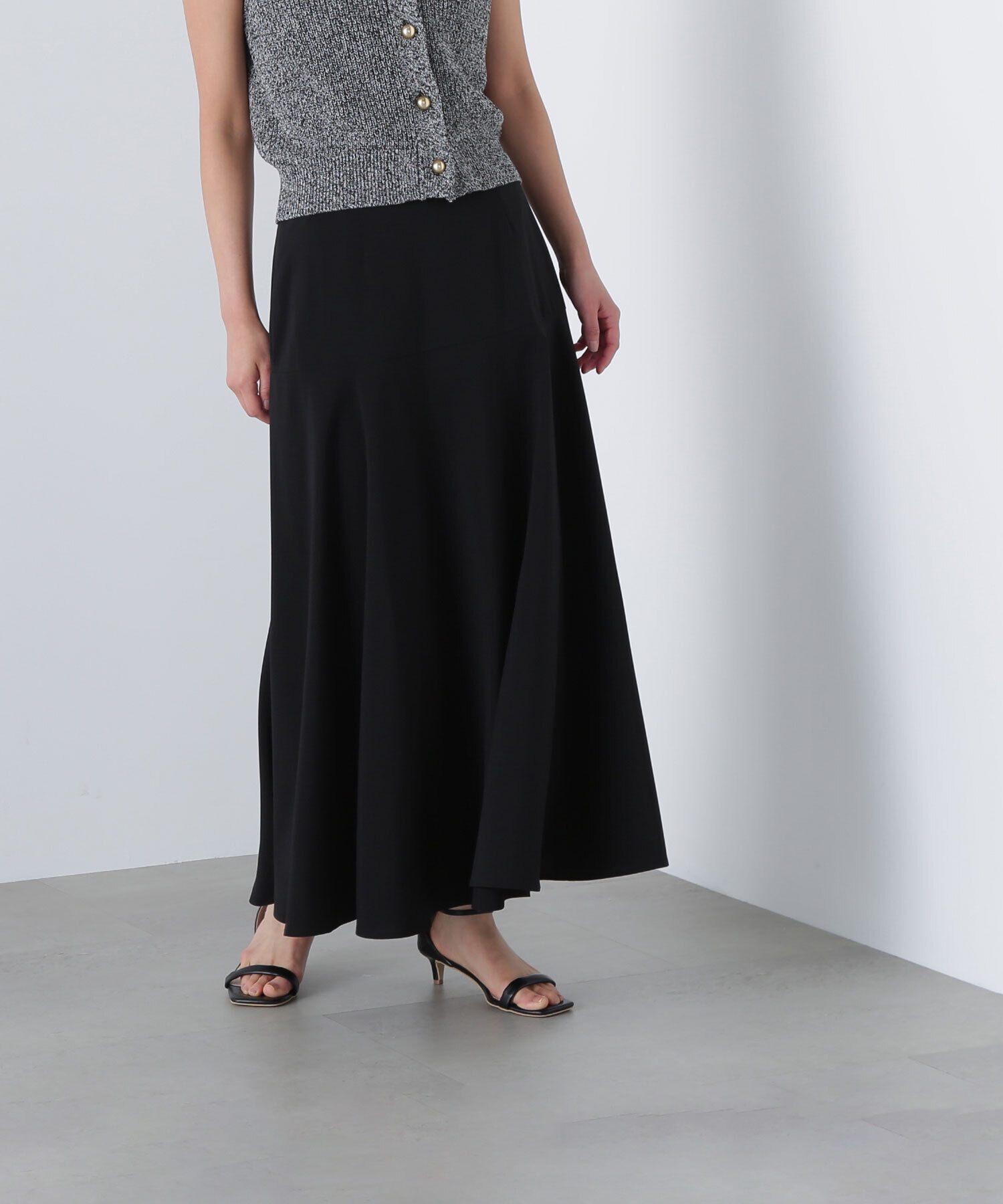  「切替フレアマキシスカート」|スカート|