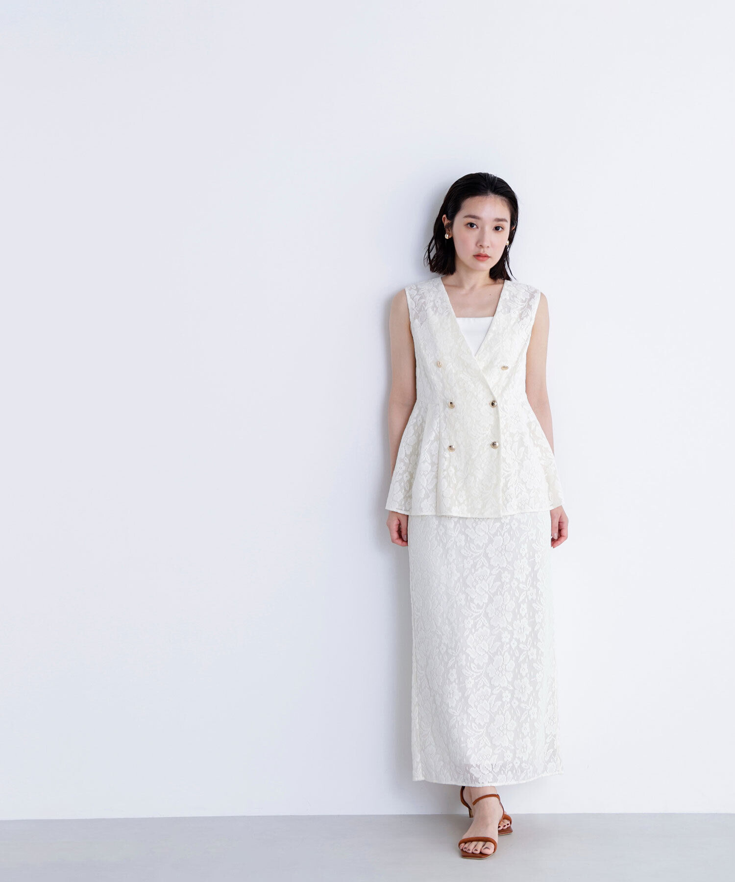  「メッシュレース SETUP ジレ」|ブルゾン・スタジャン|